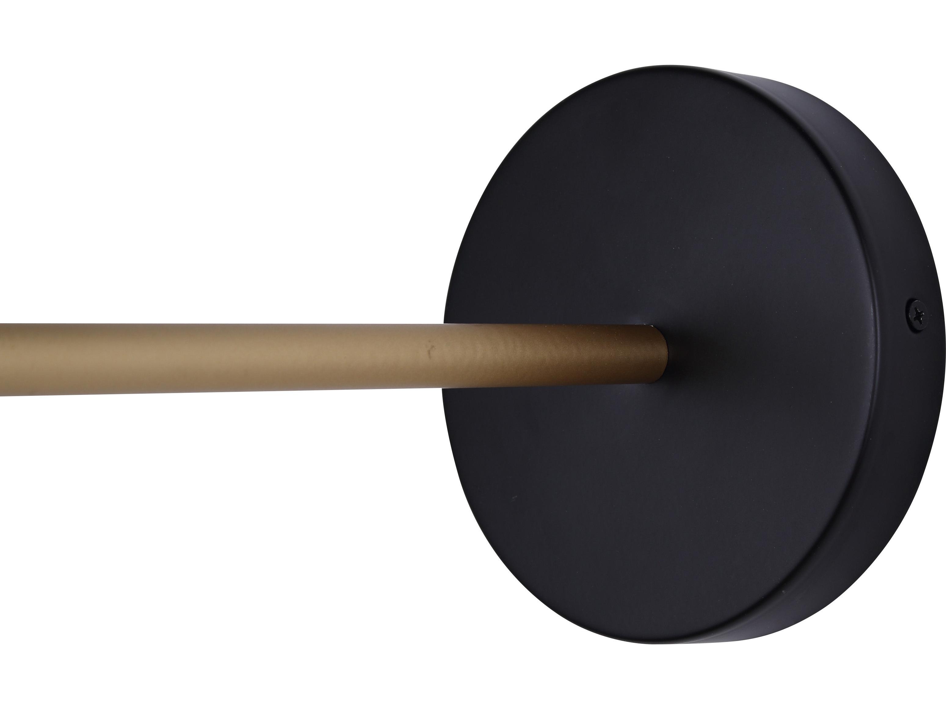 Canarm Rame 1 -light Black Vanity Light