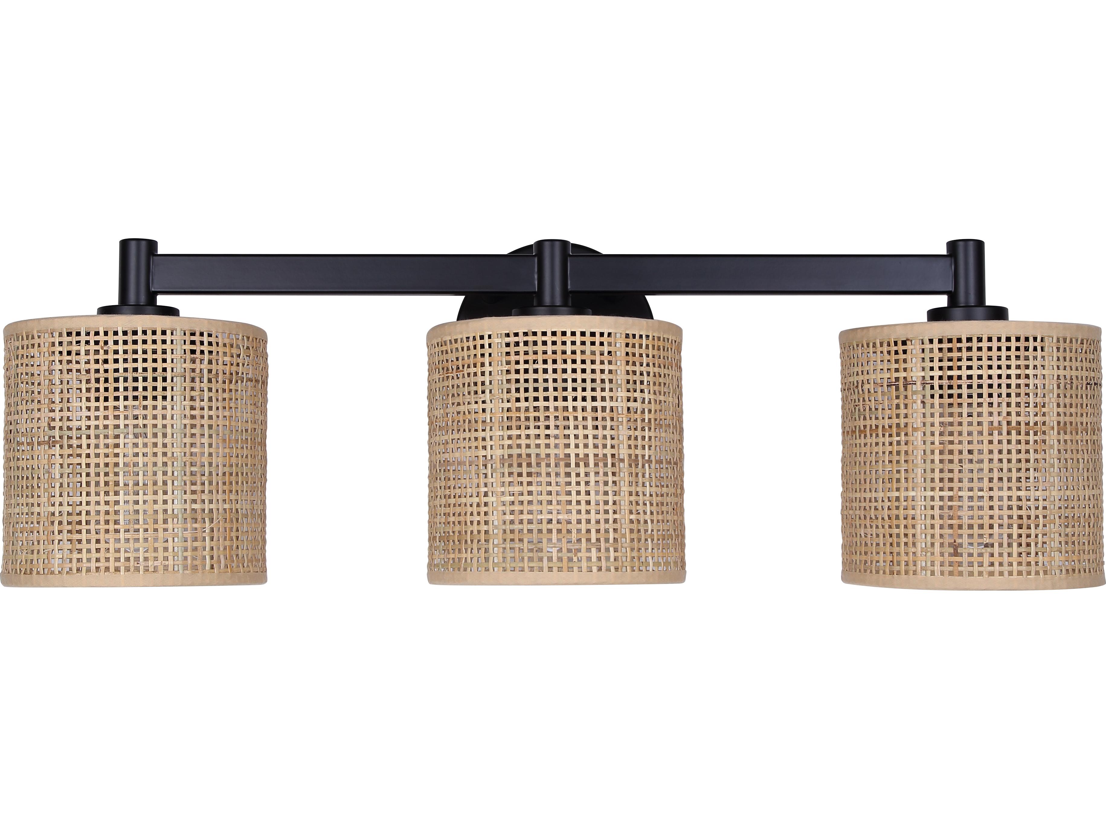 Canarm Meadow 3 -light Black Vanity Light