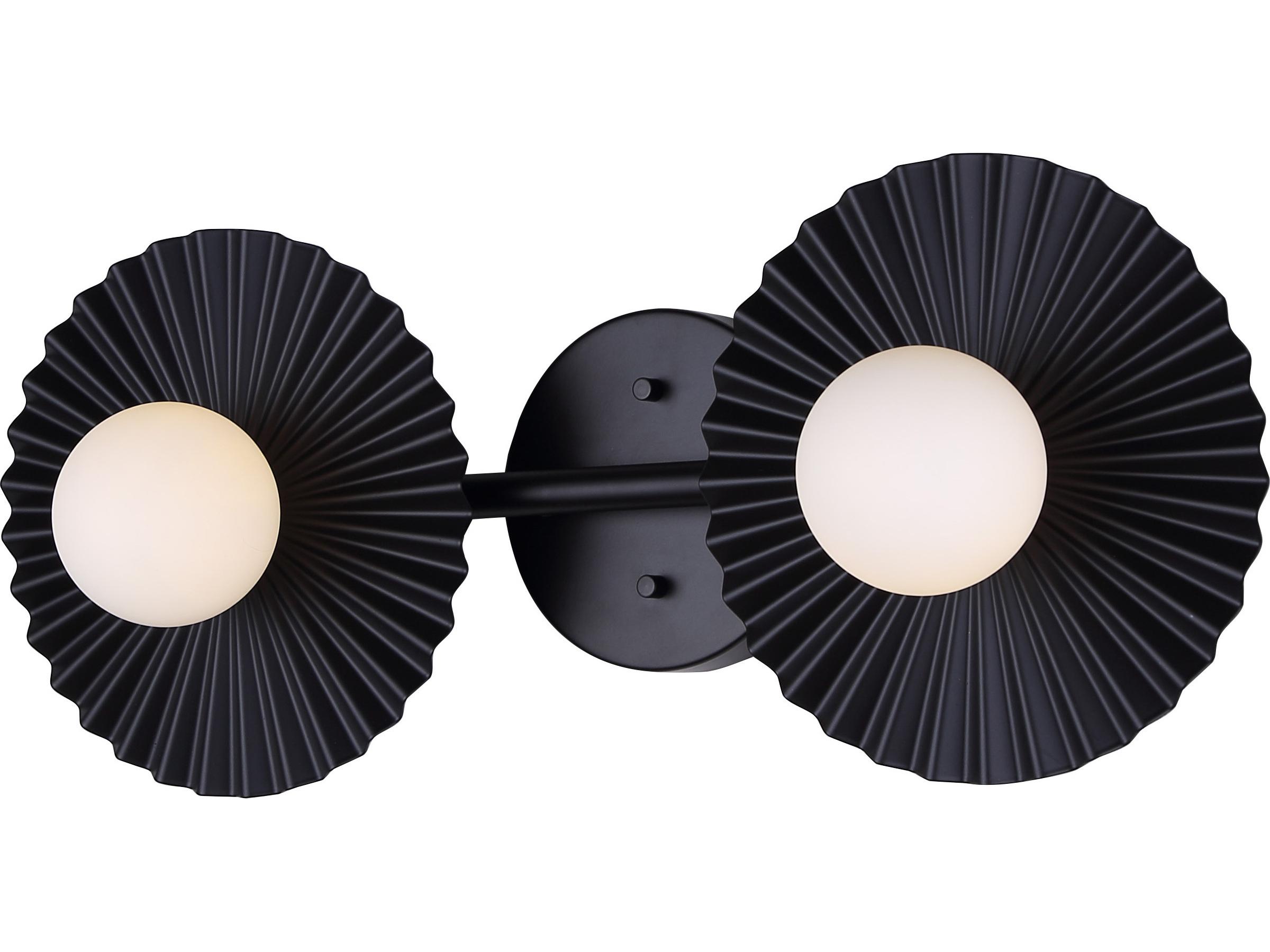 Canarm Payton 2 -light Black Vanity Light