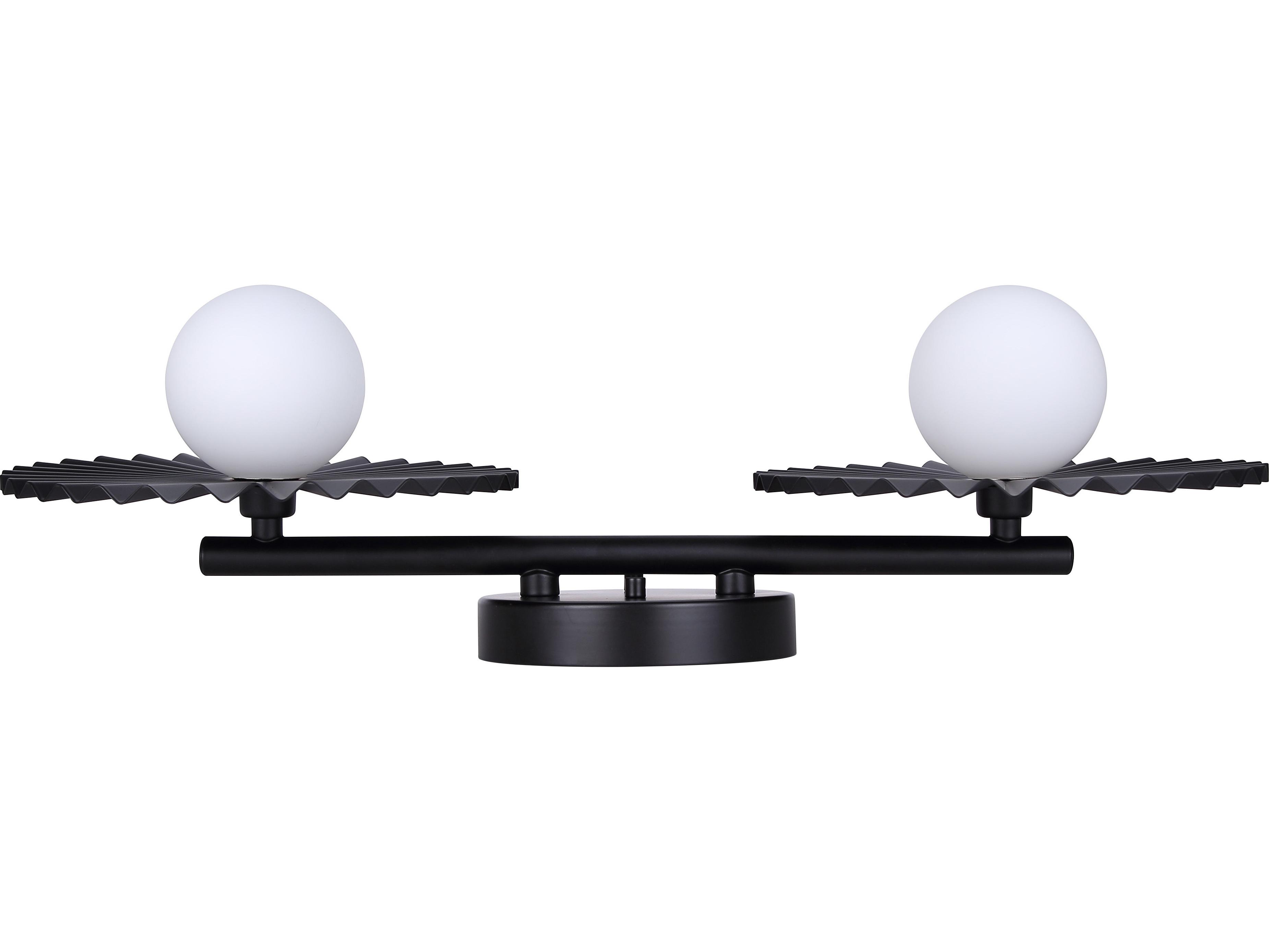 Canarm Payton 2 -light Black Vanity Light