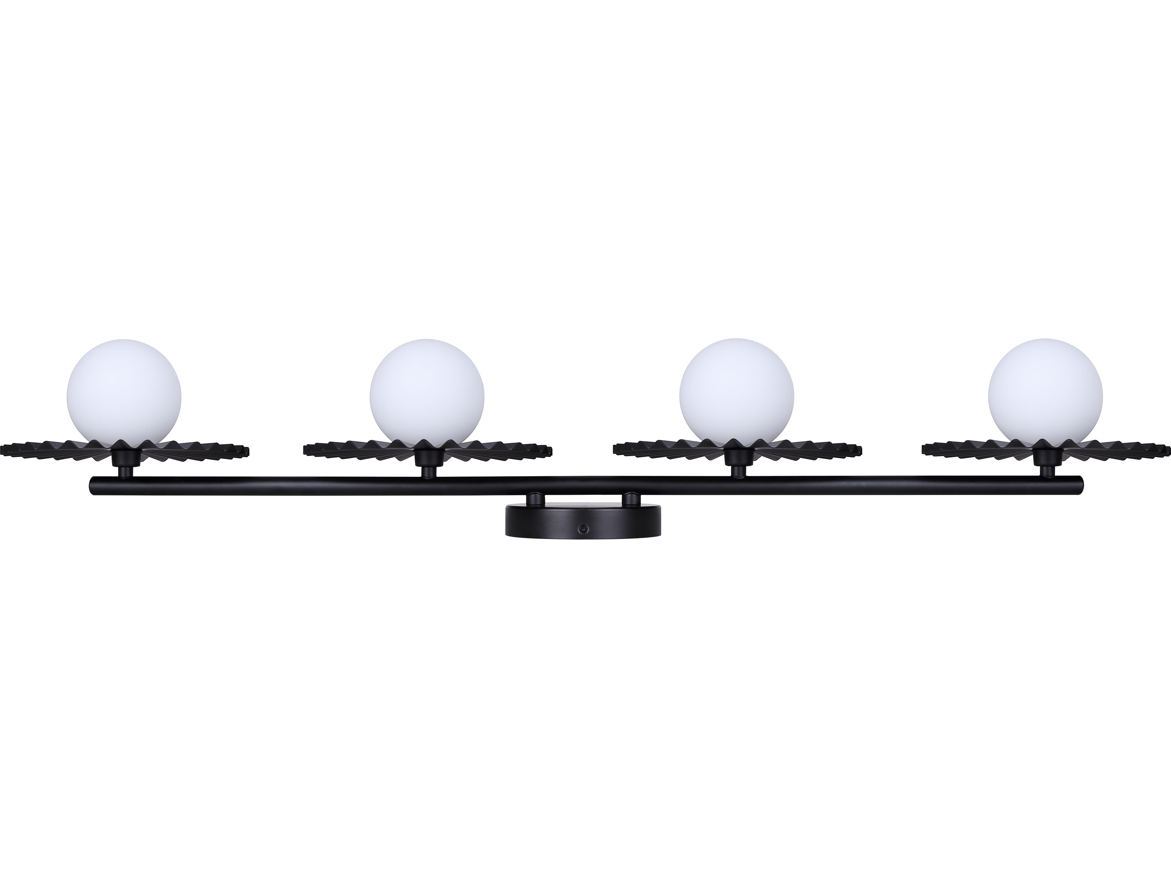 Canarm Payton 4 -light Black Vanity Light