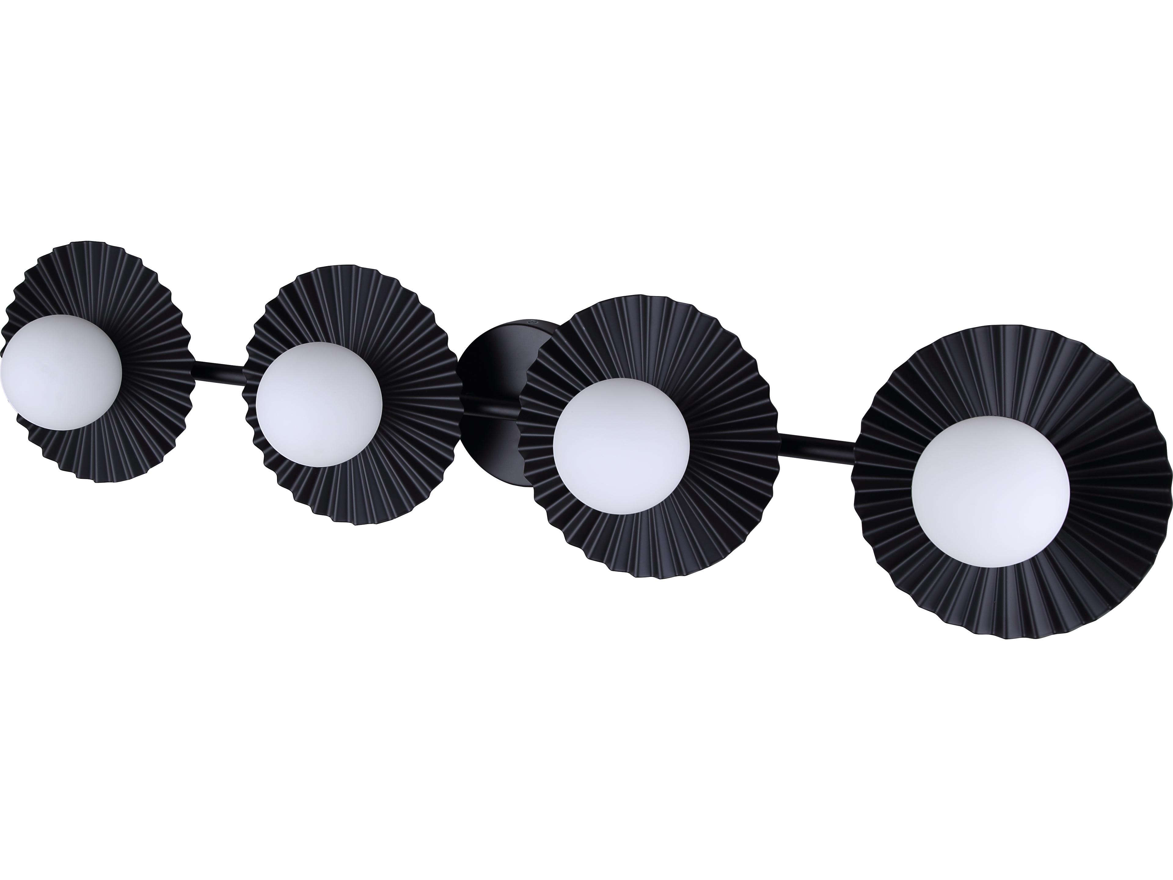 Canarm Payton 4 -light Black Vanity Light