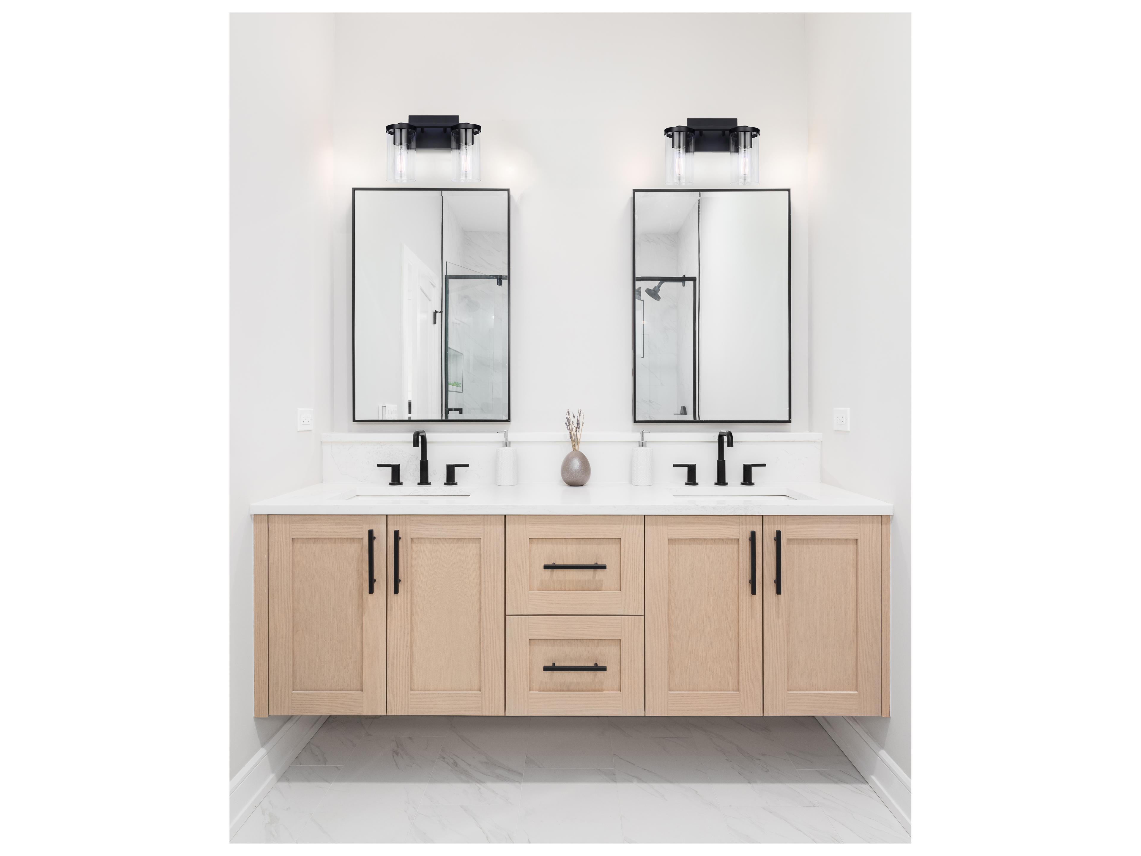 Canarm Britton 2 -light Black Vanity Light