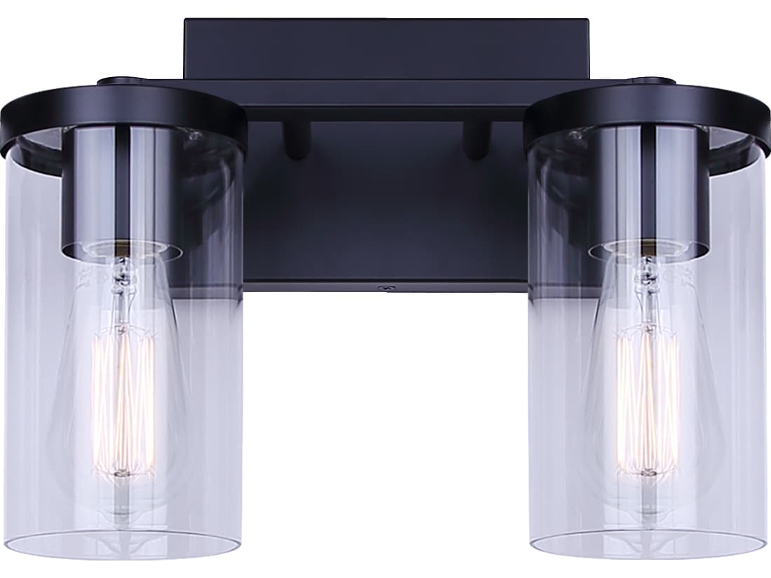 Canarm Britton 2 -light Black Vanity Light
