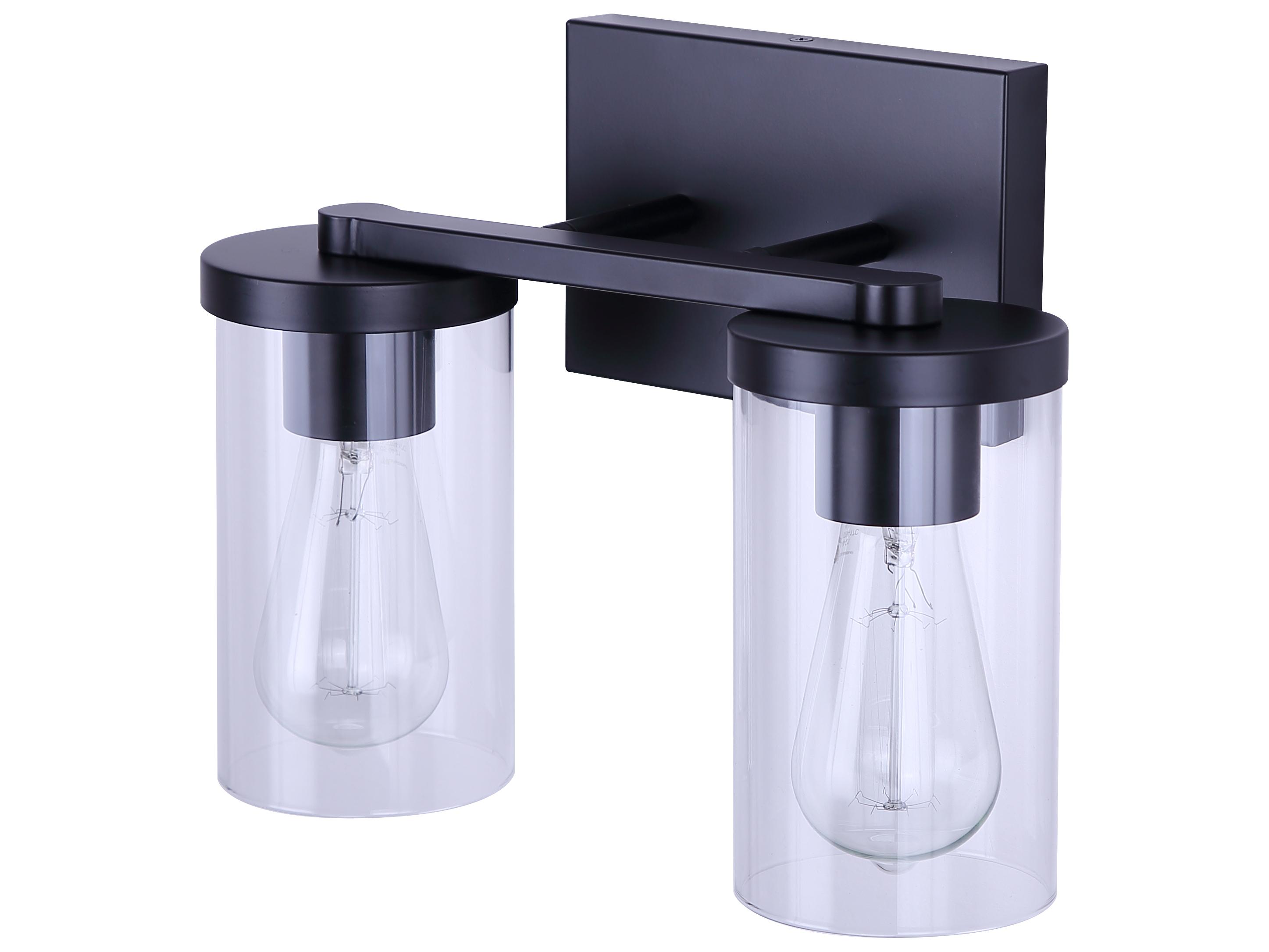 Canarm Britton 2 -light Black Vanity Light
