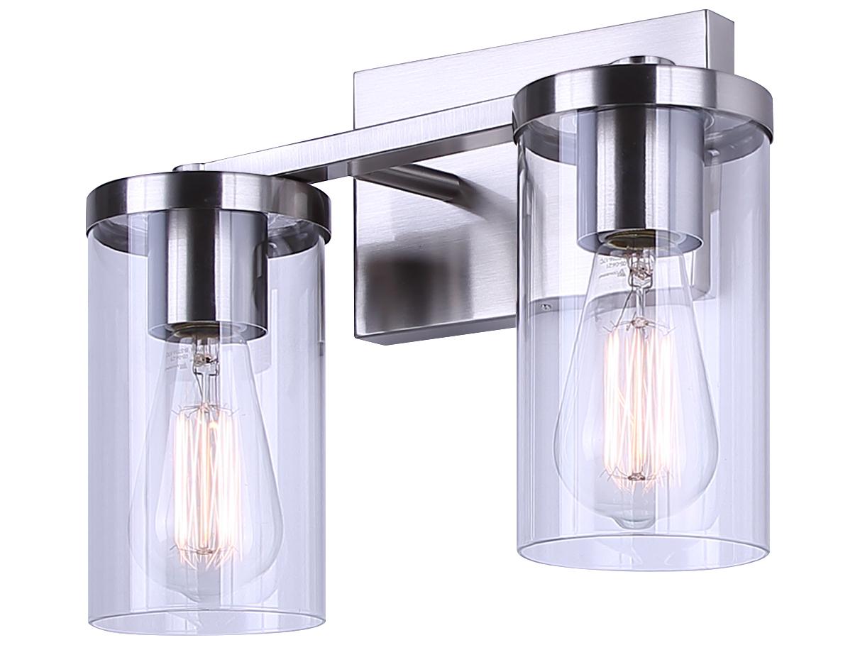 Canarm Britton 2 -light Nickel Vanity Light