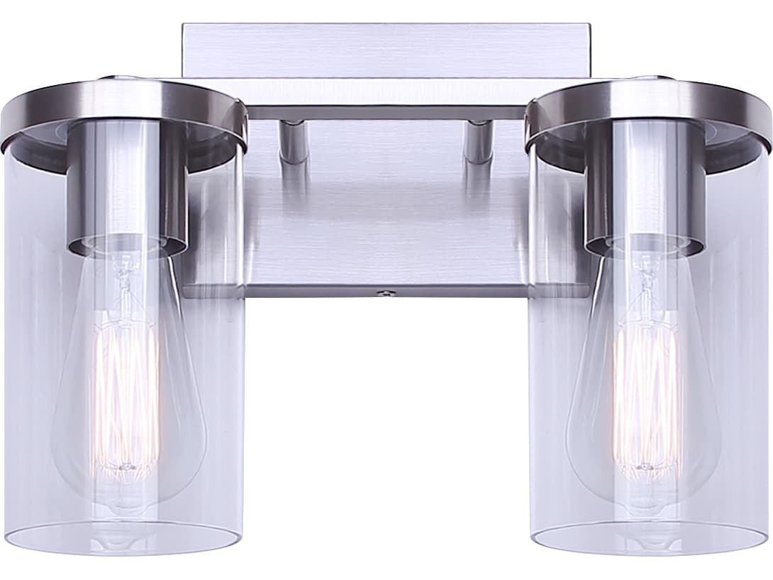 Canarm Britton 2 -light Nickel Vanity Light