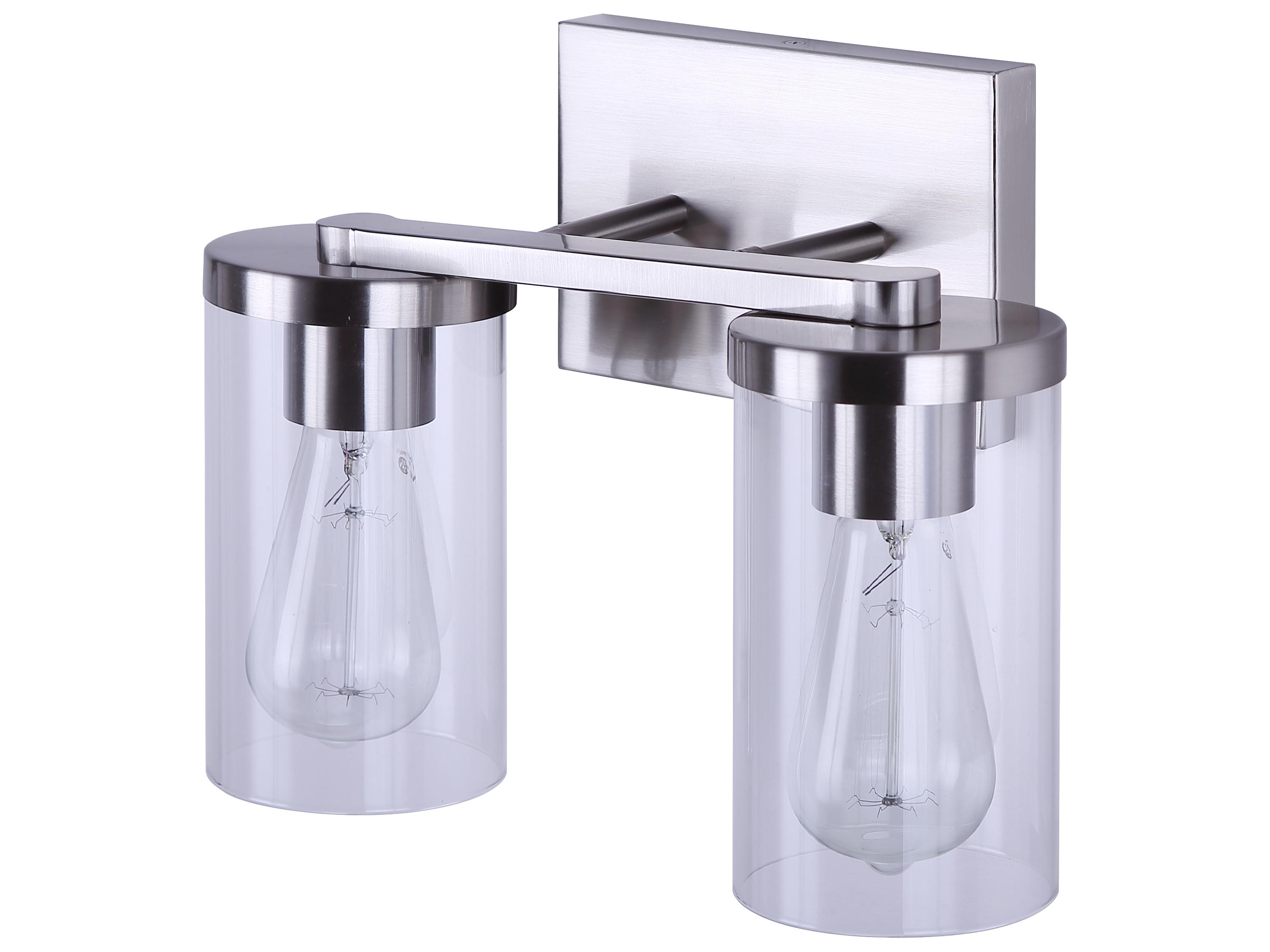 Canarm Britton 2 -light Nickel Vanity Light