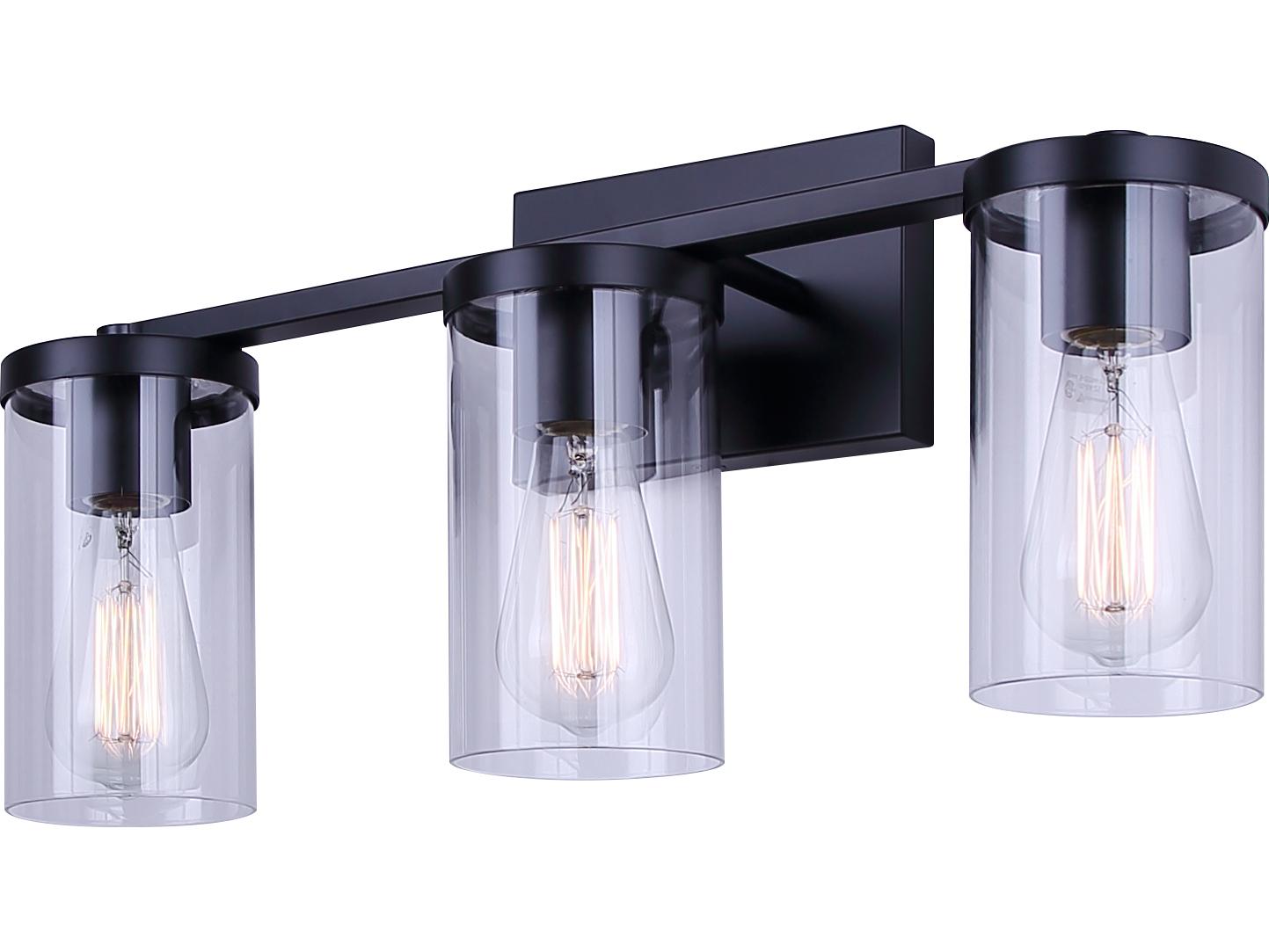 Canarm Britton 3 -light Black Vanity Light