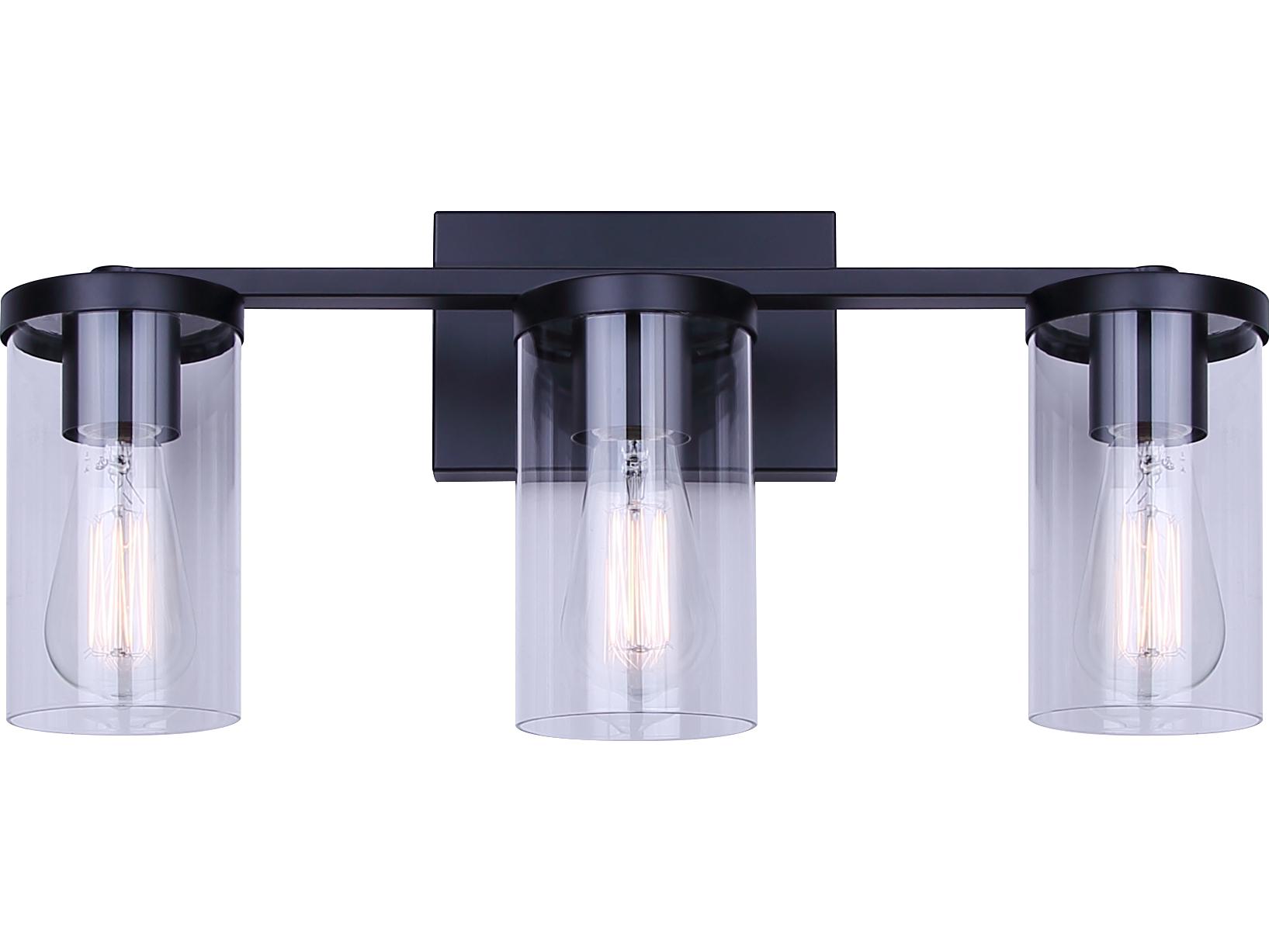 Canarm Britton 3 -light Black Vanity Light