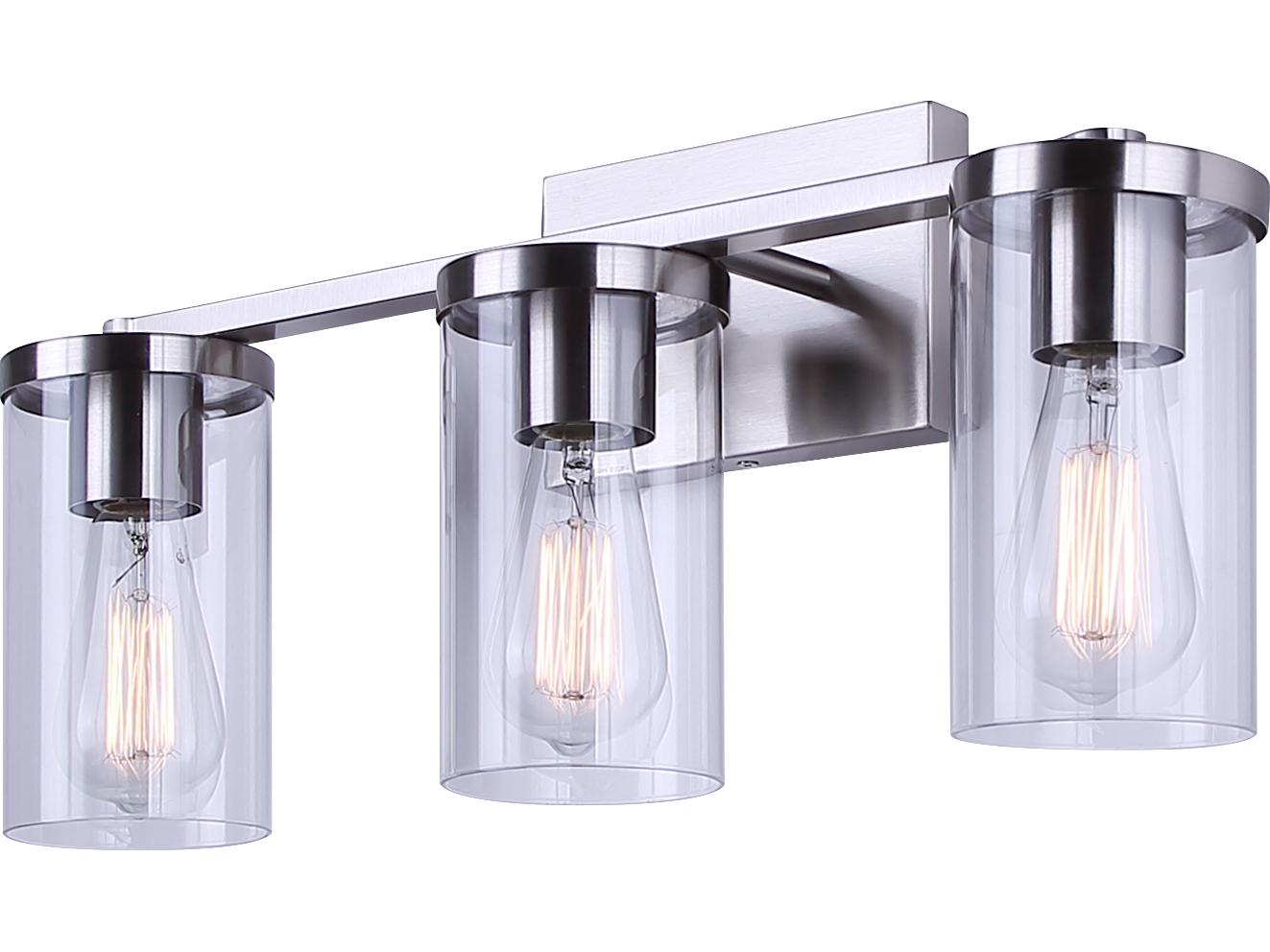 Canarm Britton 3 -light Nickel Vanity Light