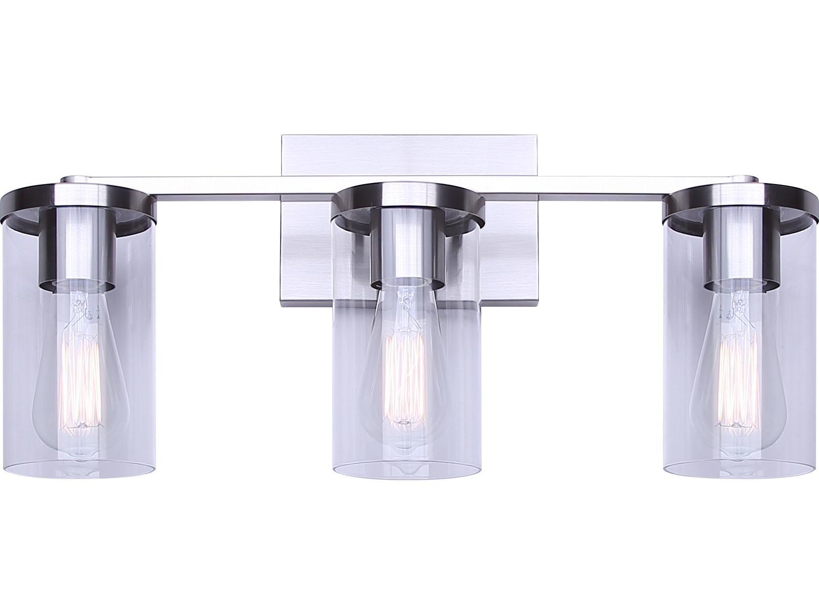 Canarm Britton 3 -light Nickel Vanity Light
