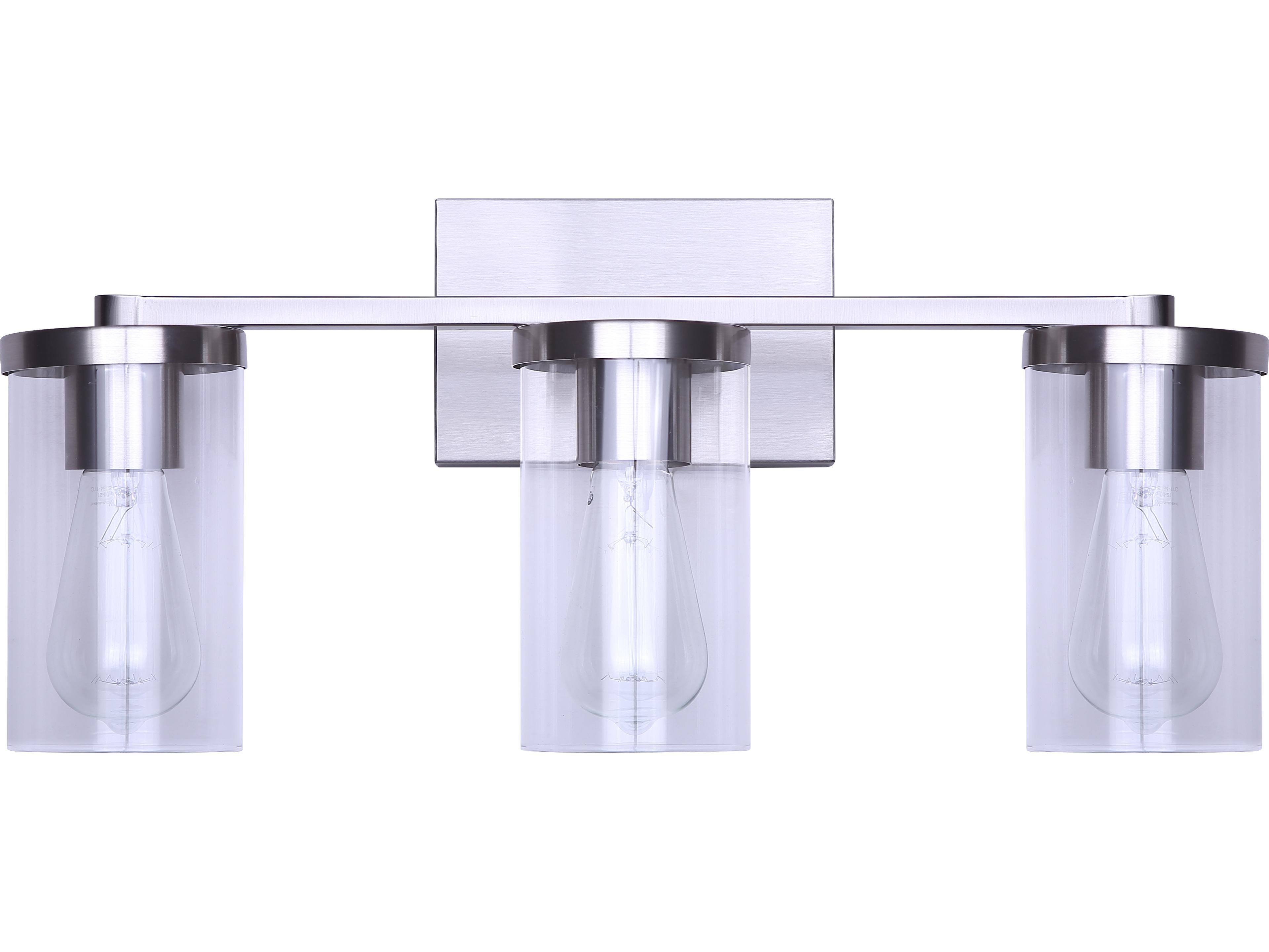 Canarm Britton 3 -light Nickel Vanity Light
