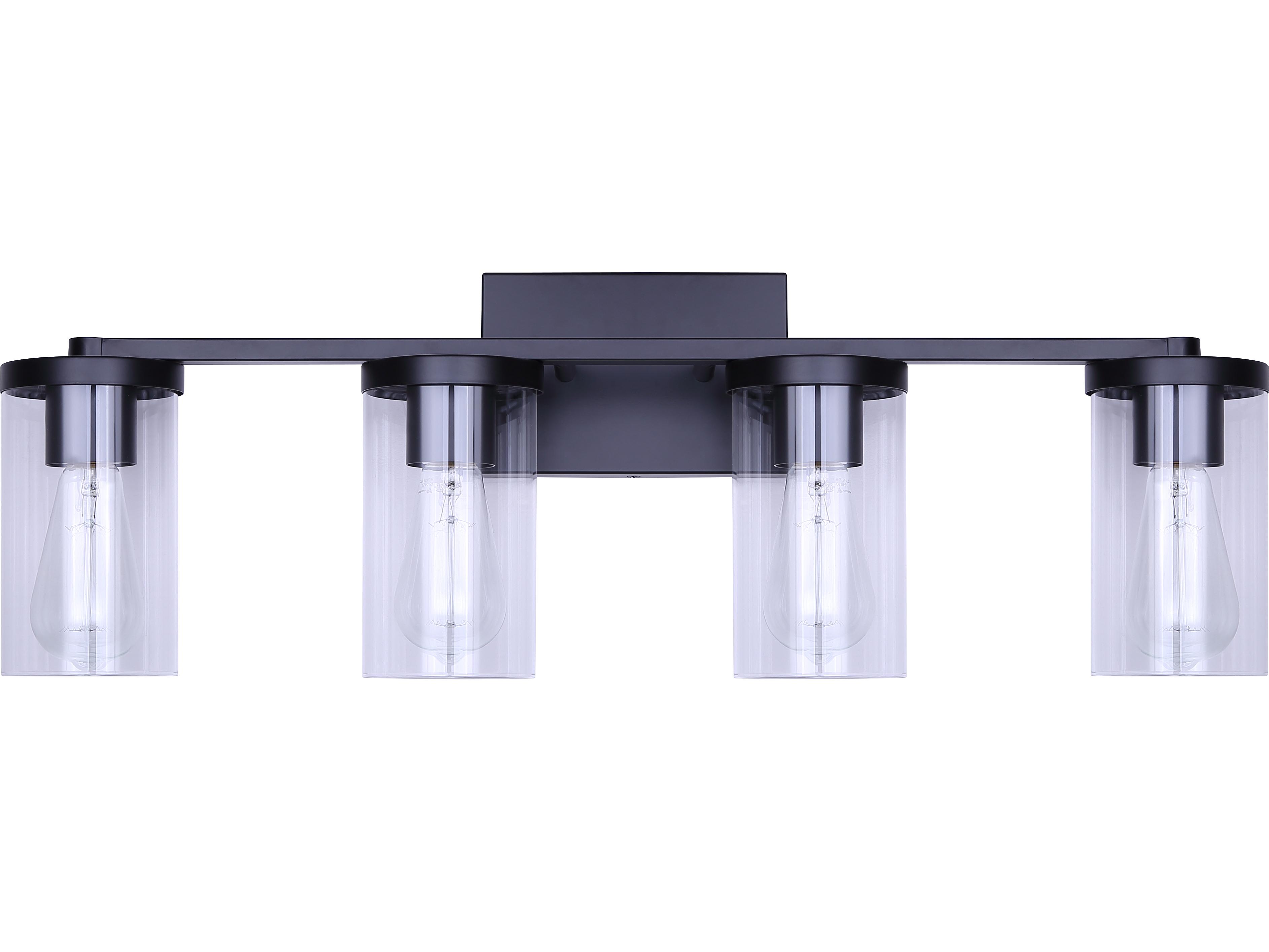 Canarm Britton 4 -light Black Vanity Light