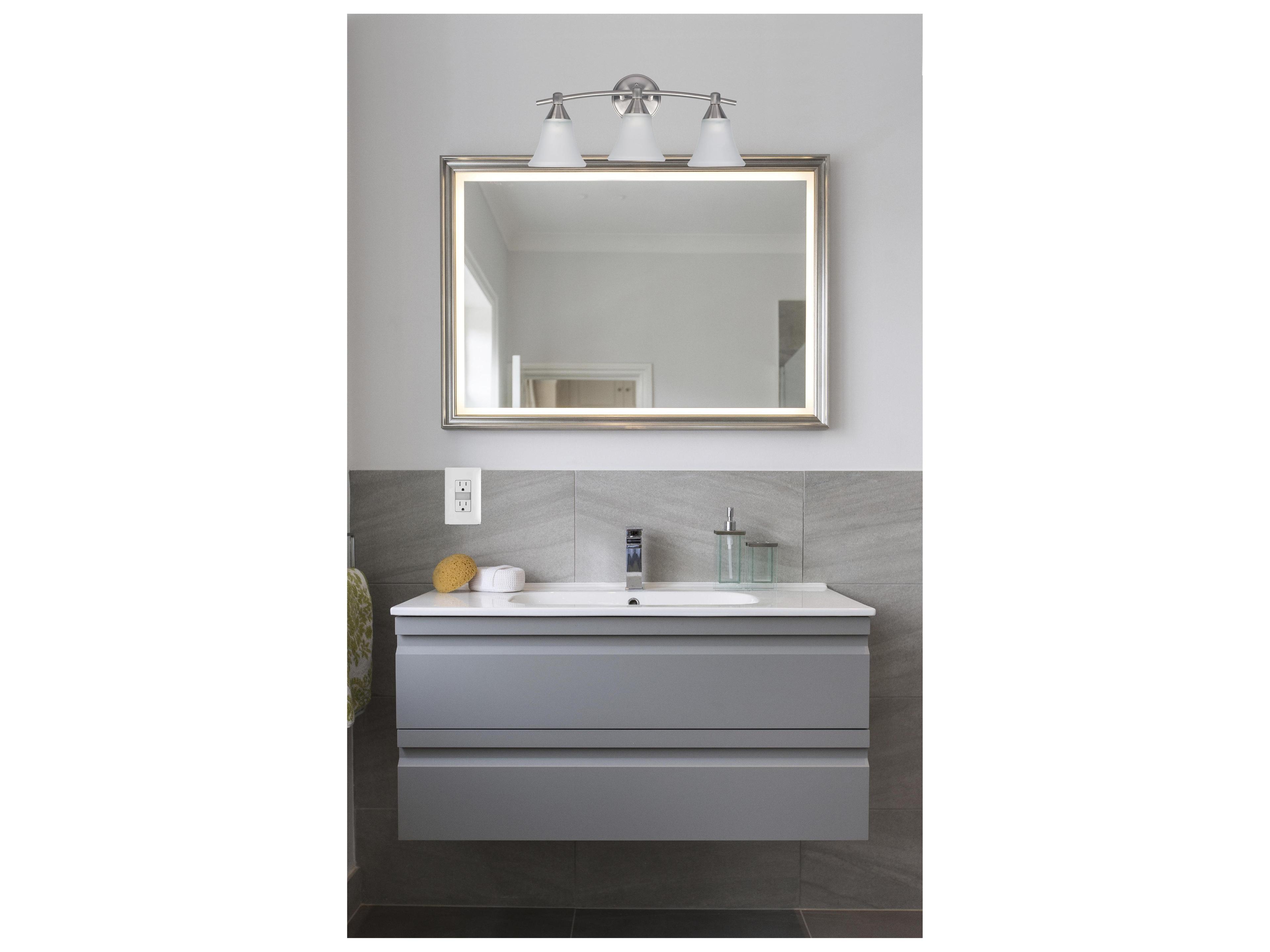 Canarm Grace 3 -light Pewter Vanity Light