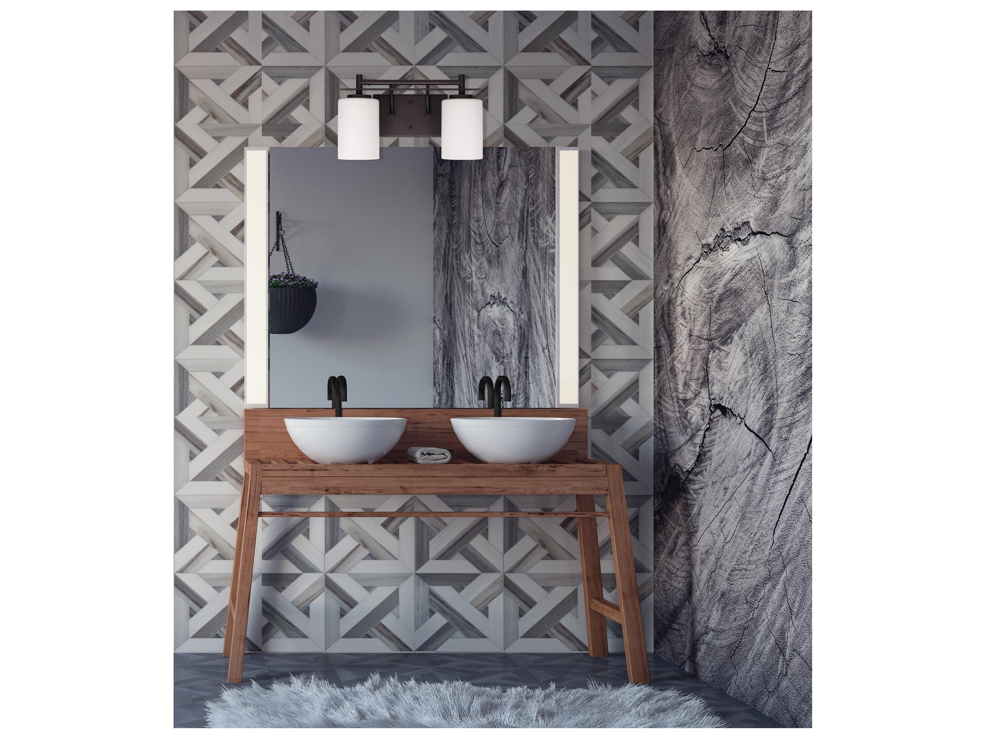 Canarm Carlton 2 -light Bronze Vanity Light