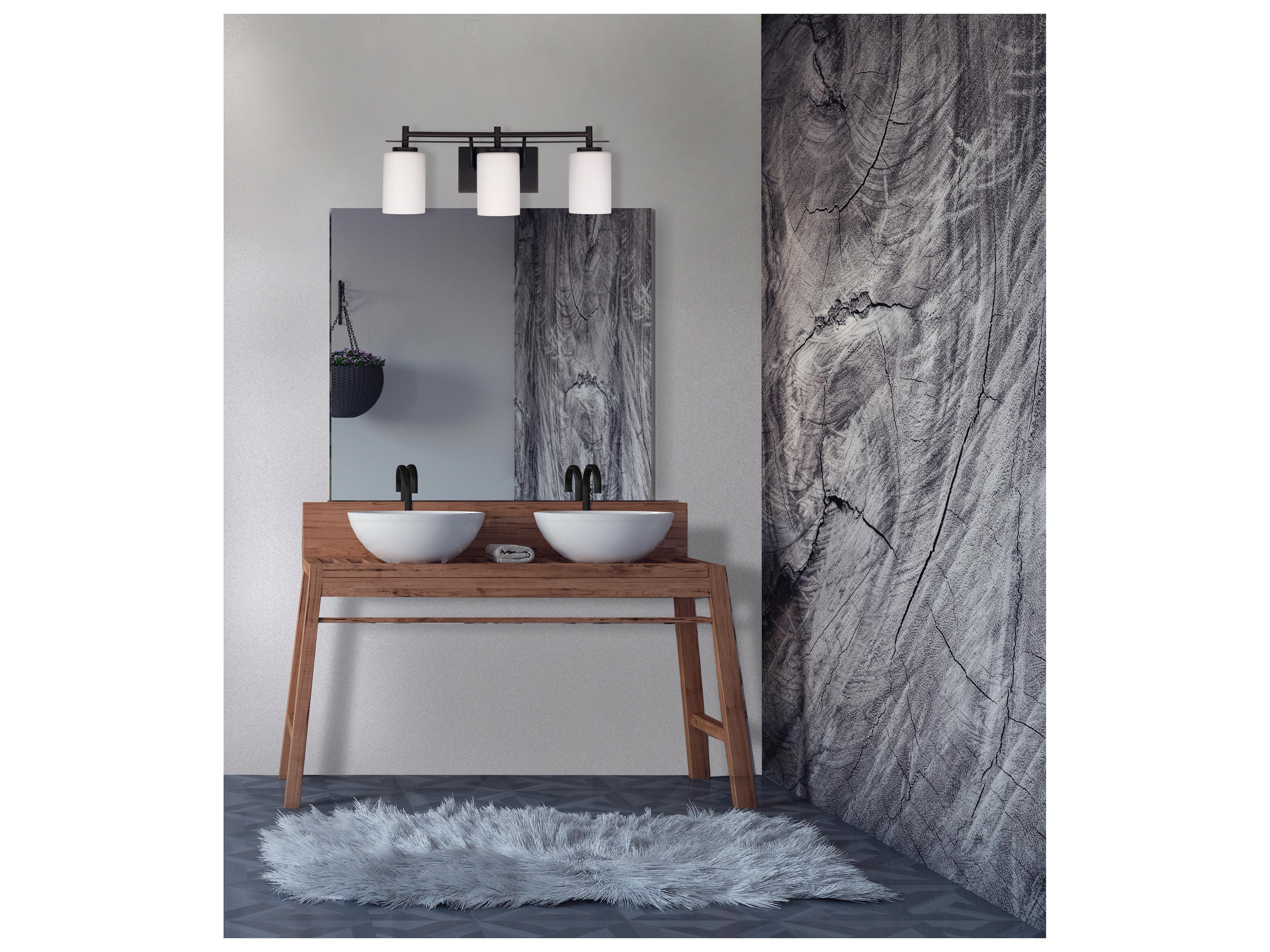 Canarm Carlton 3 -light Bronze Vanity Light