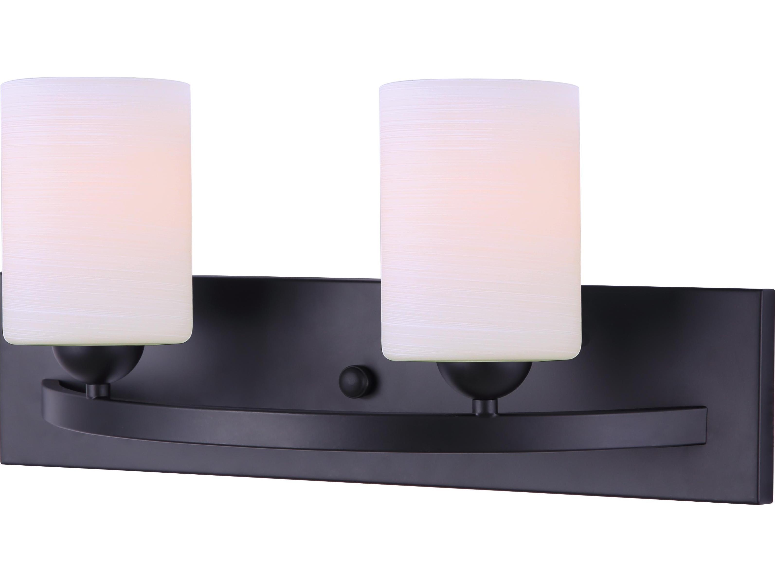 Canarm Hampton 2 -light Black Vanity Light