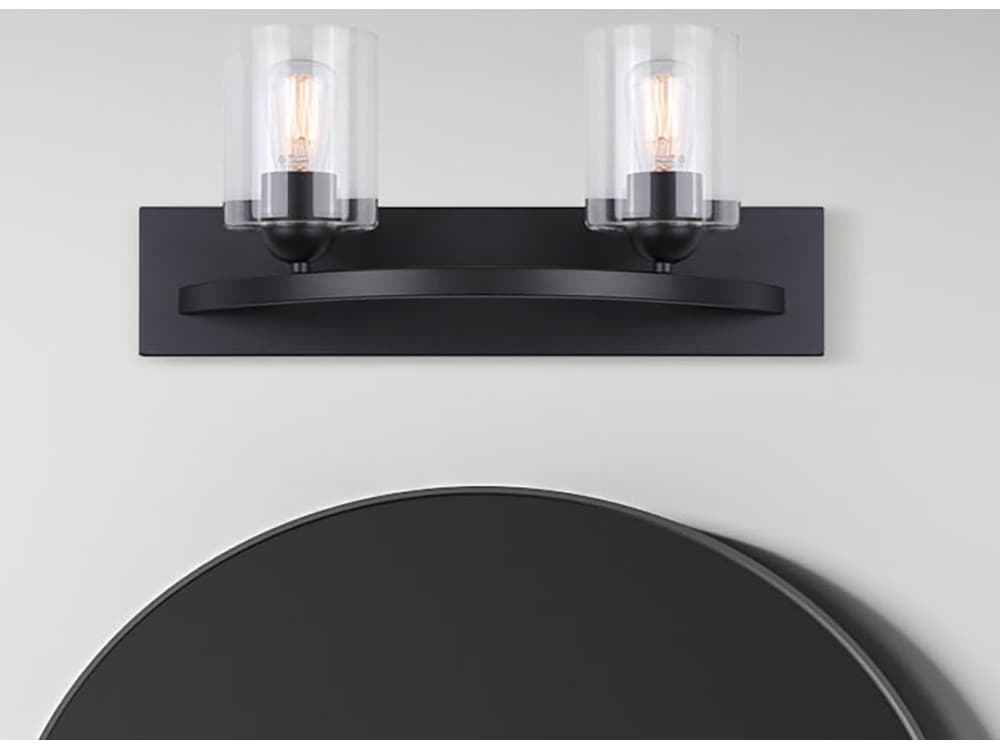 Canarm Hampton 2 -light Black Vanity Light