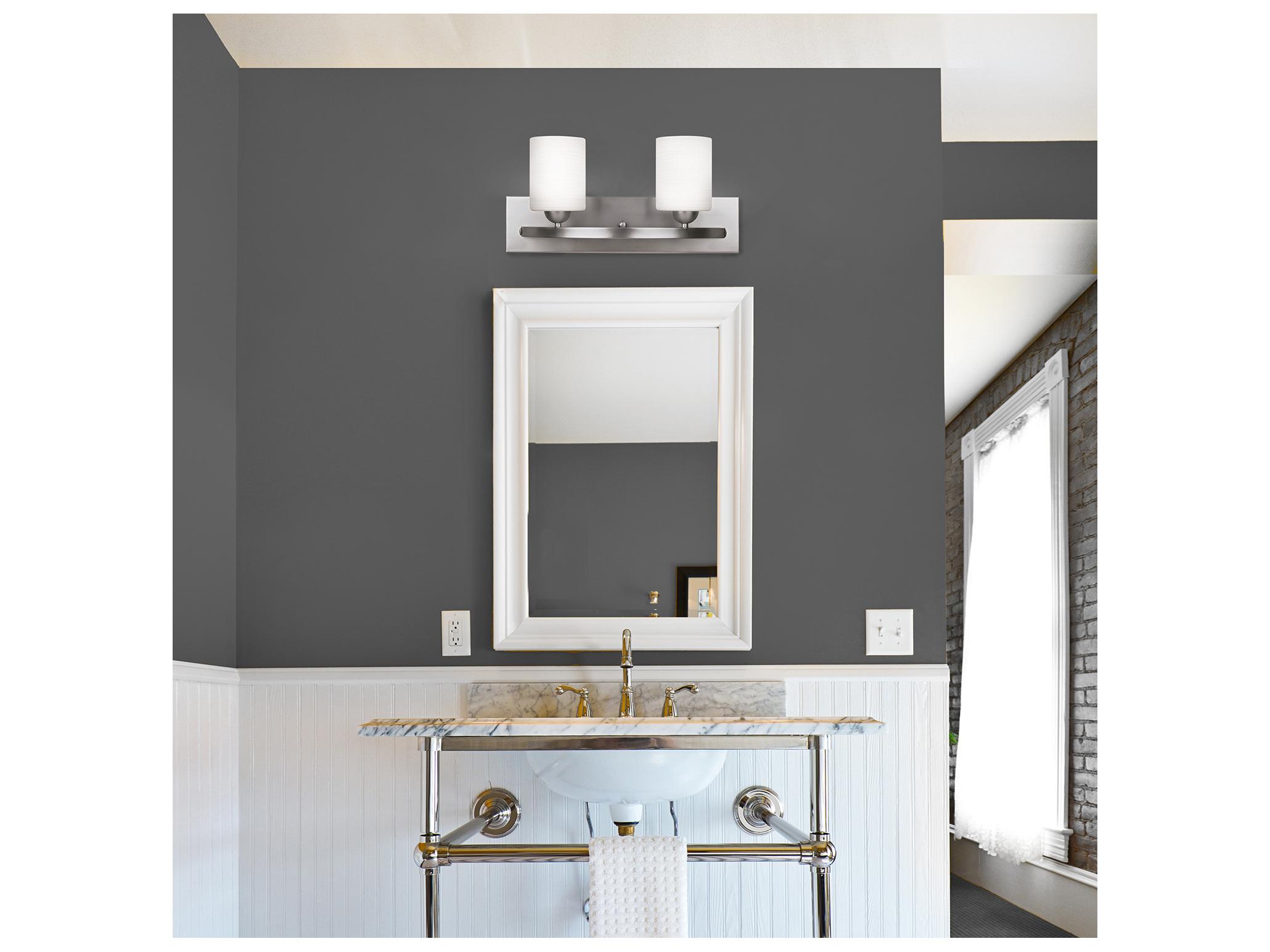 Canarm Hampton 2 -light Pewter Vanity Light