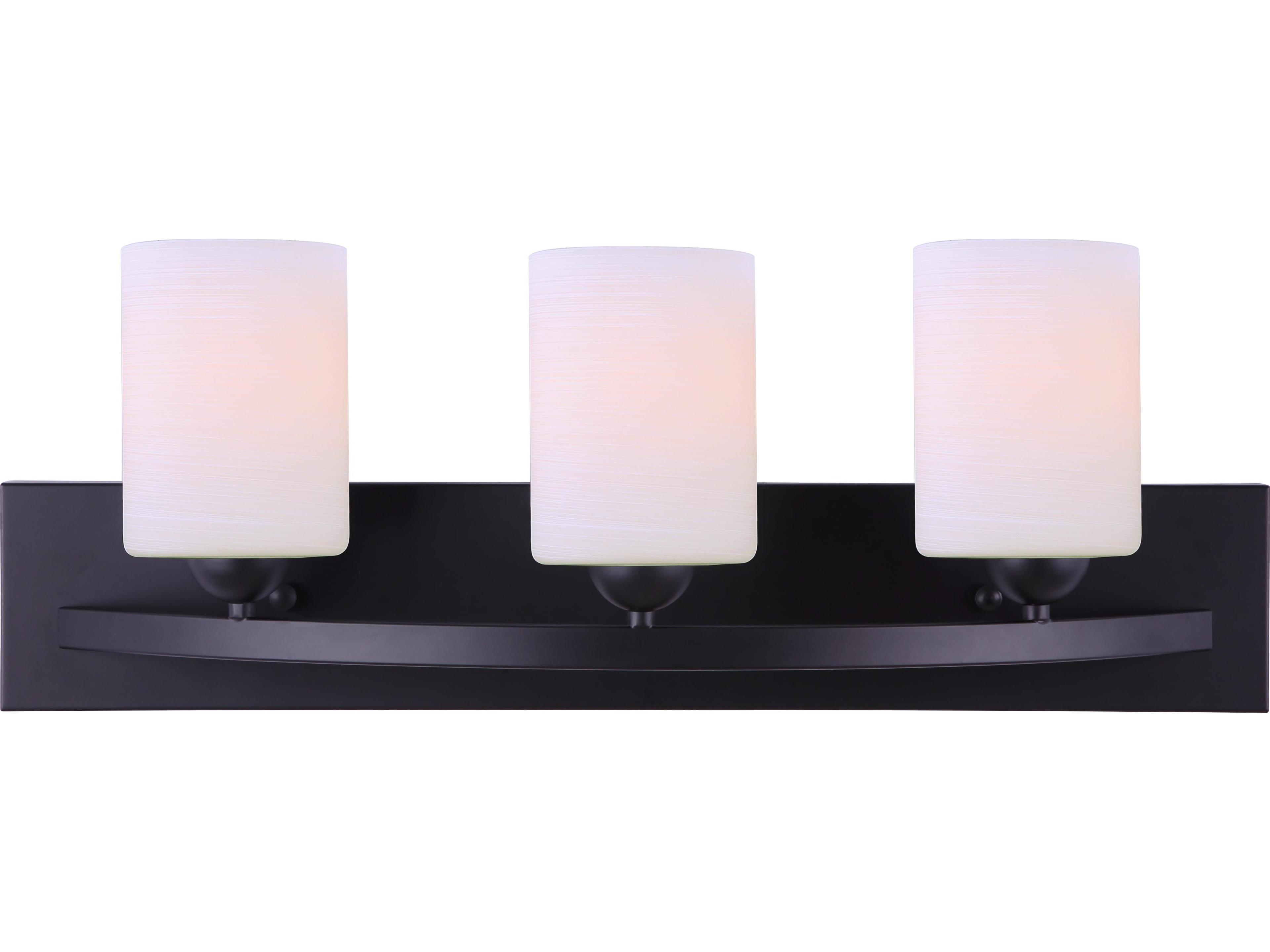 Canarm Hampton 3 -light Black Vanity Light