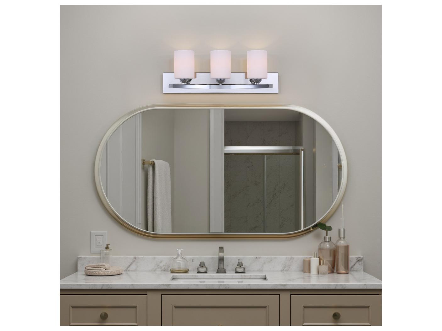 Canarm Hampton 3 -light Chrome Vanity Light