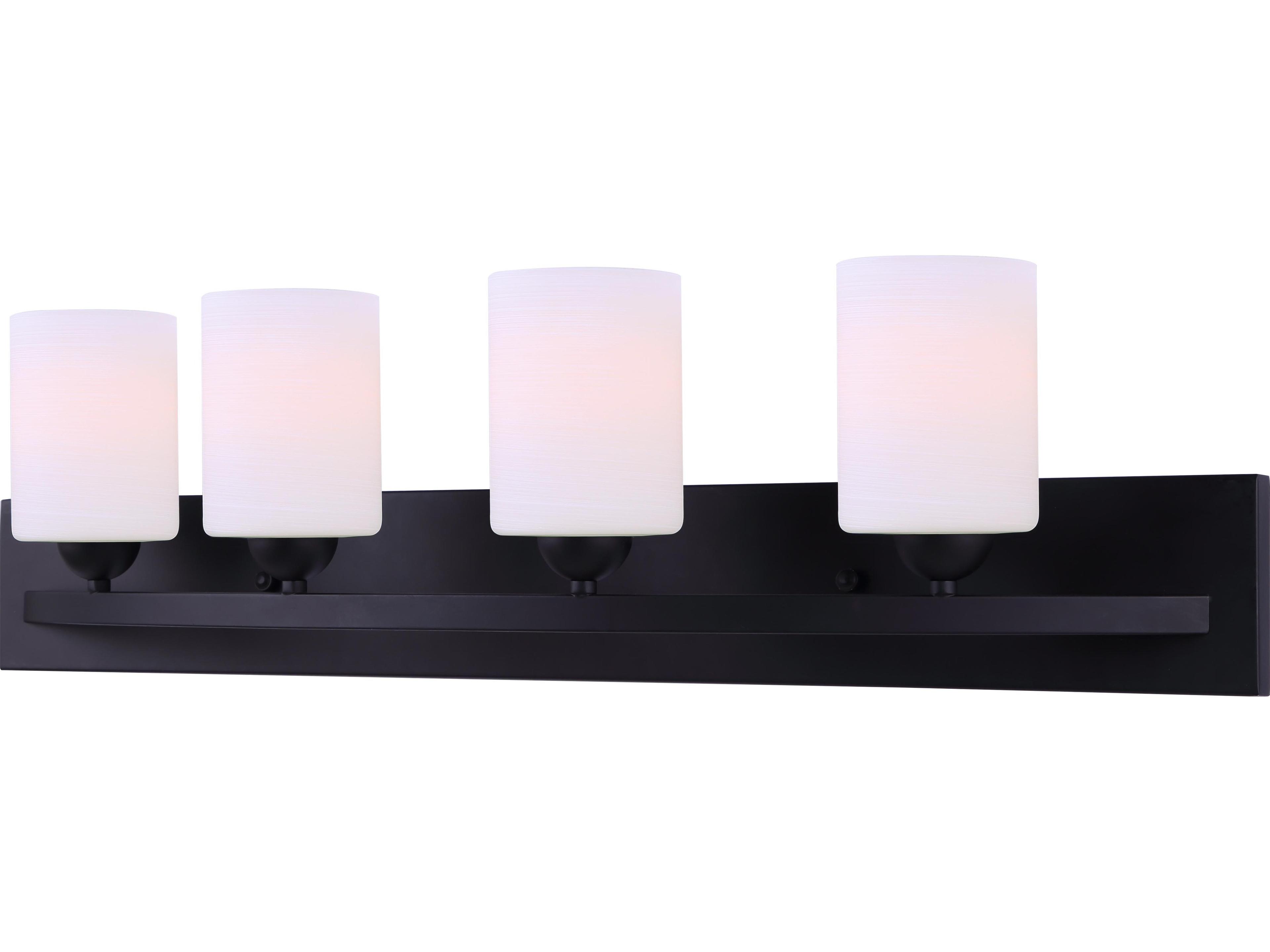 Canarm Hampton 4 -light Black Vanity Light