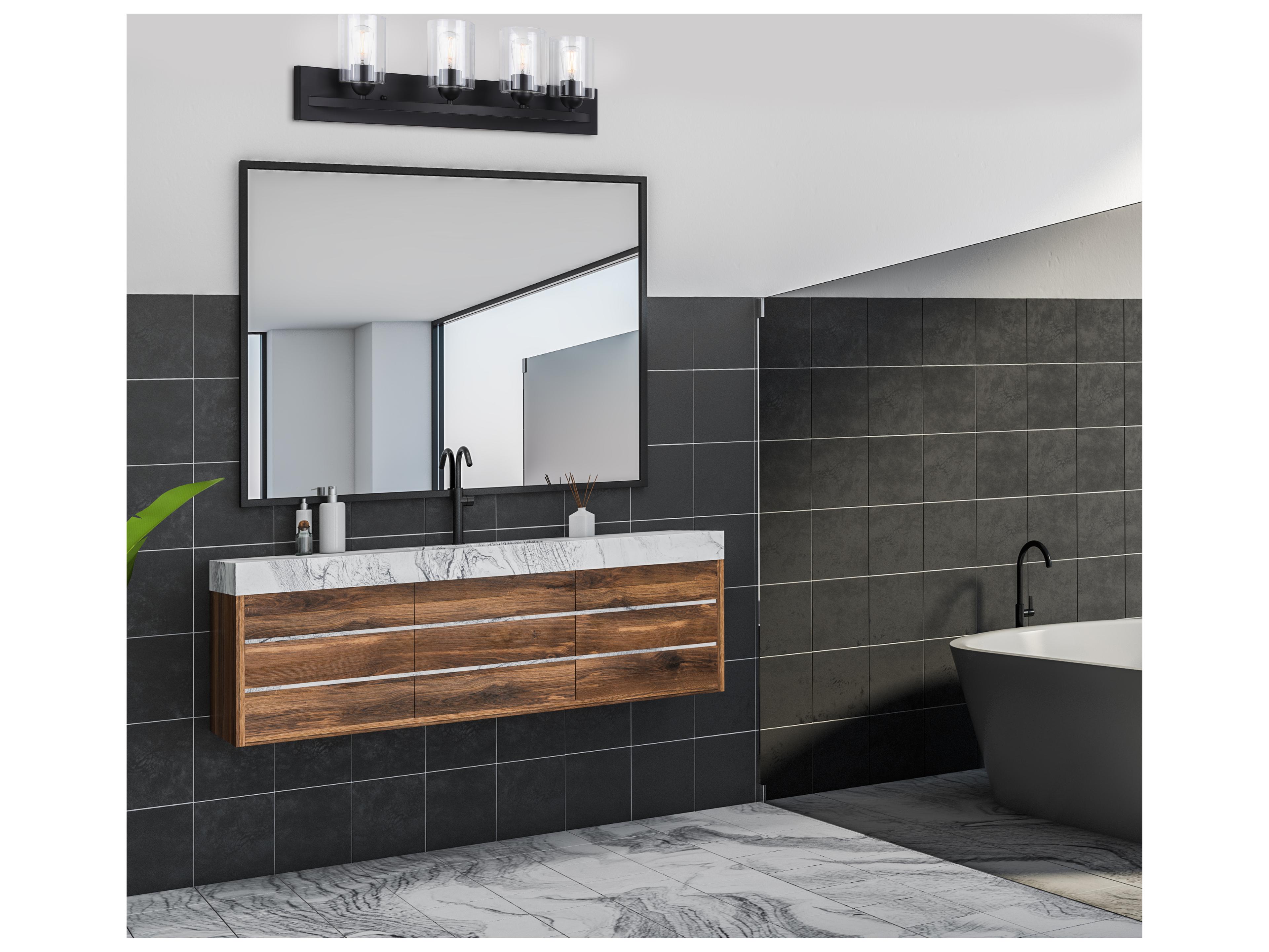 Canarm Hampton 4 -light Black Vanity Light