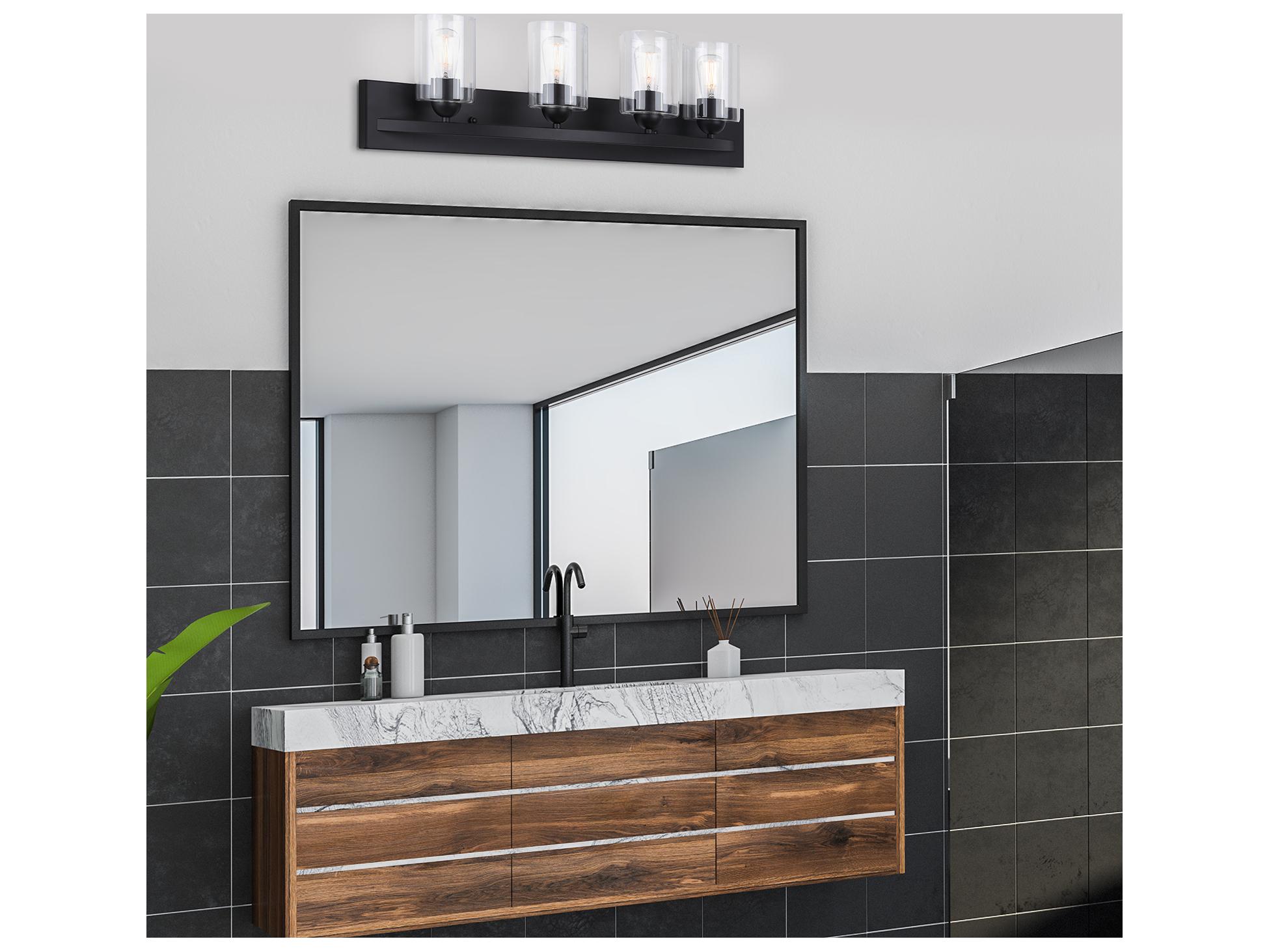 Canarm Hampton 4 -light Black Vanity Light