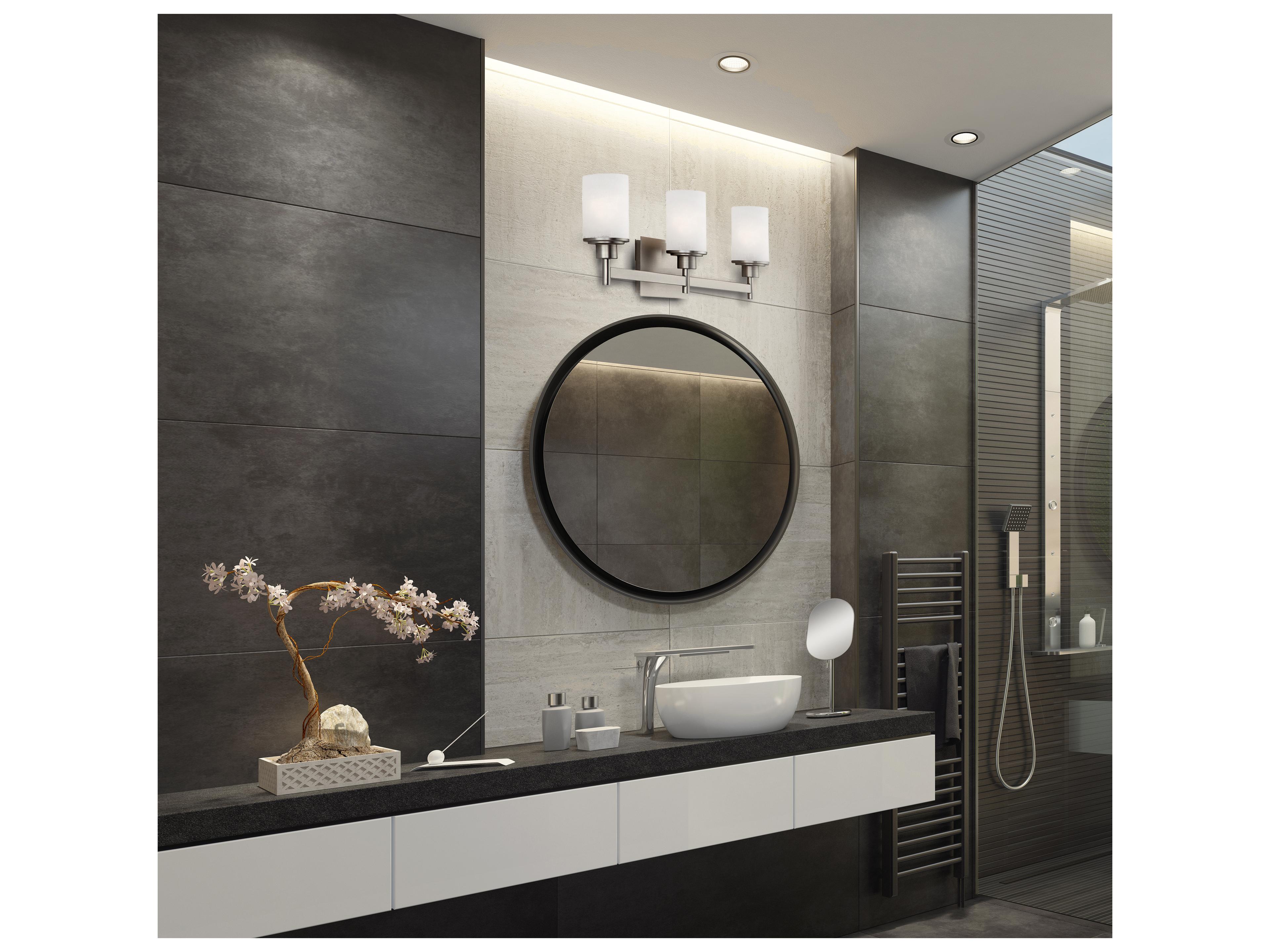 Canarm Lyndi 3 -light Nickel Vanity Light