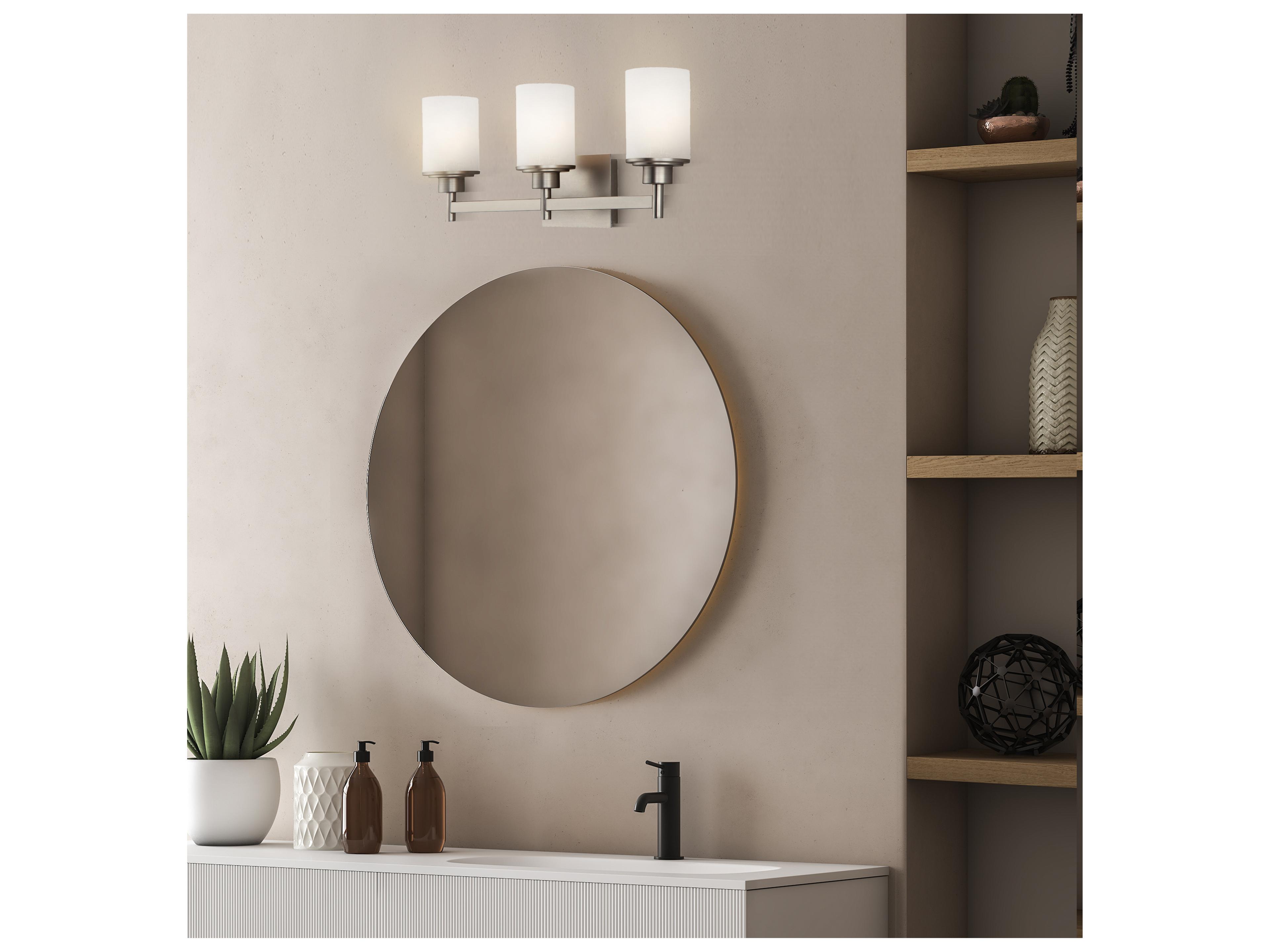Canarm Lyndi 3 -light Nickel Vanity Light