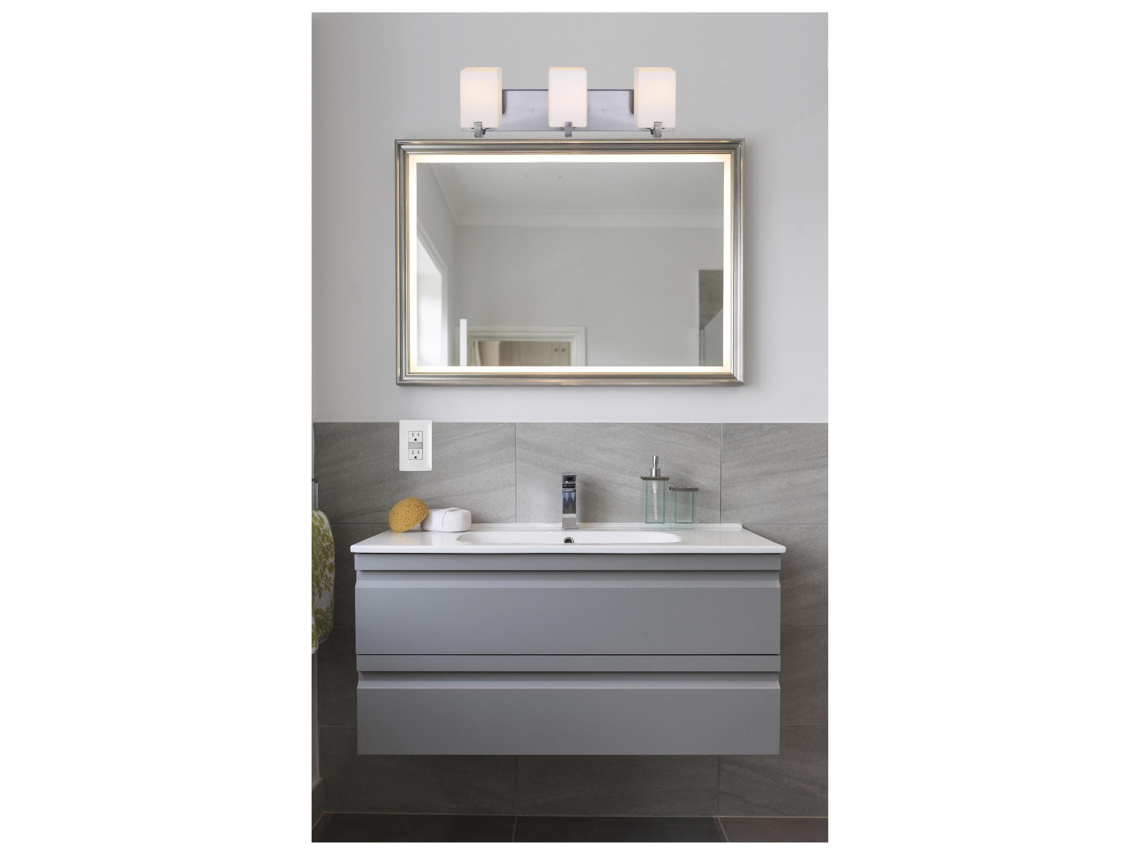 Canarm Palmer 3 -light Nickel Vanity Light