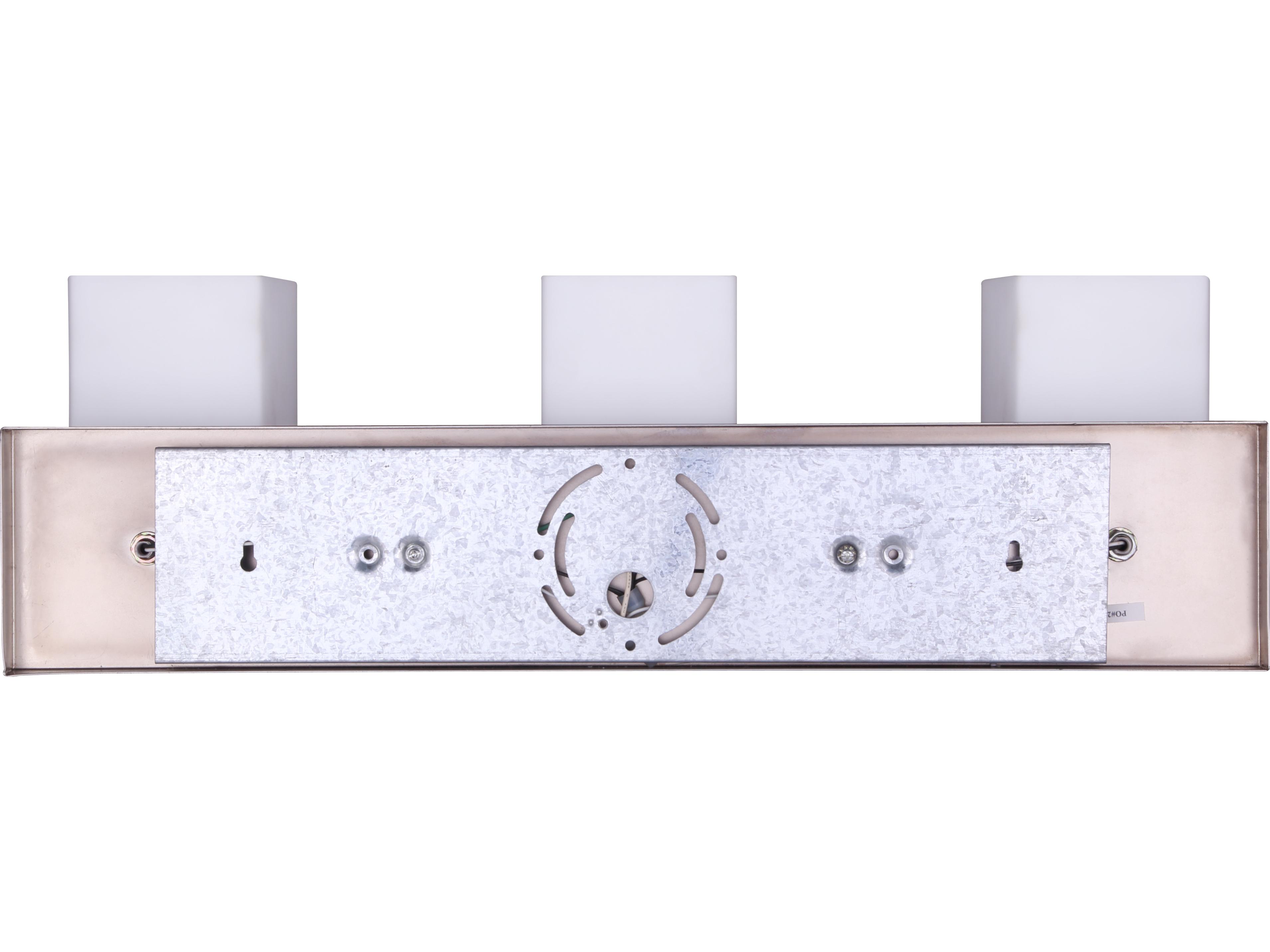 Canarm Palmer 3 -light Nickel Vanity Light