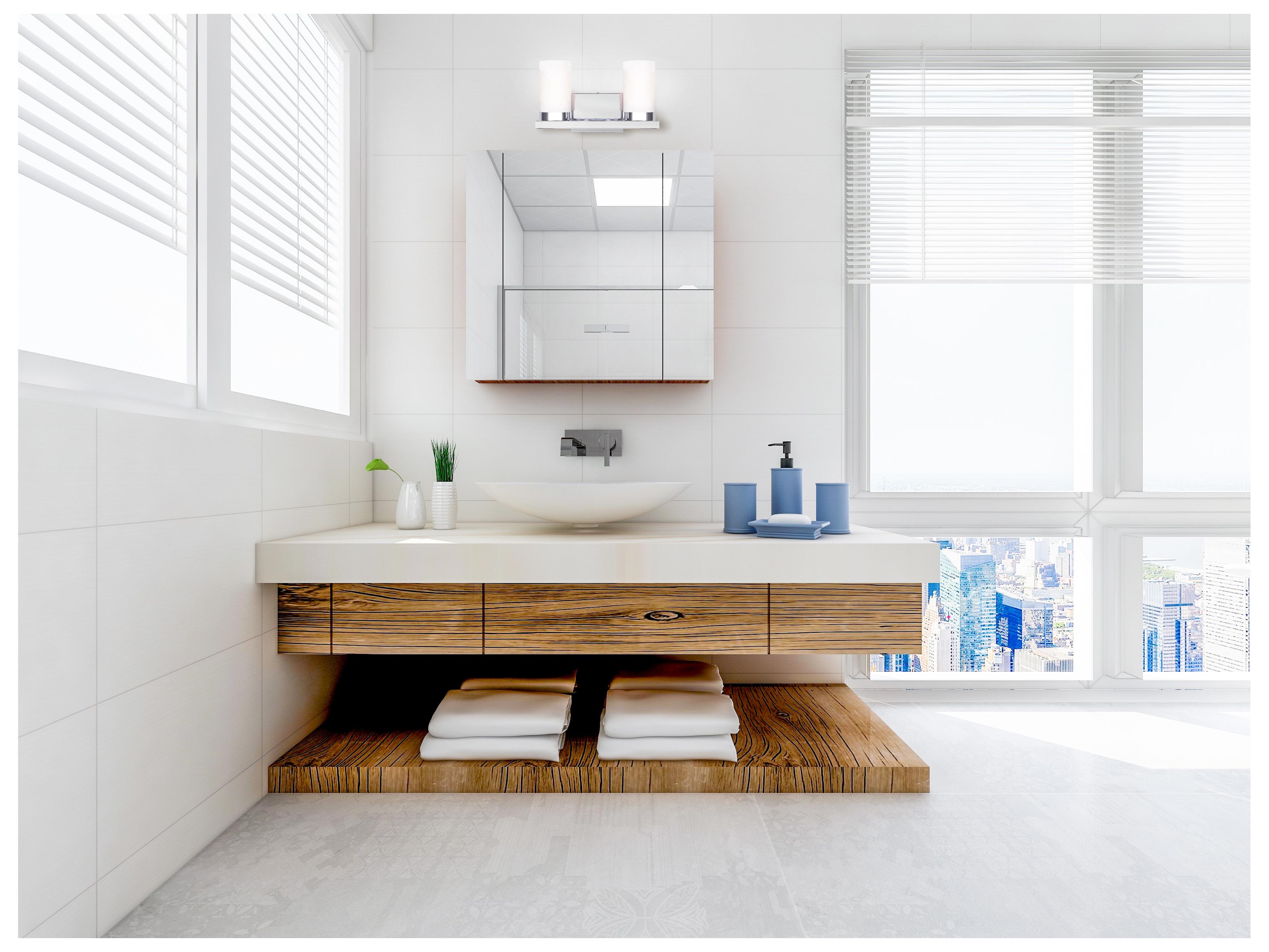 Canarm Milo 2 -light Chrome Vanity Light