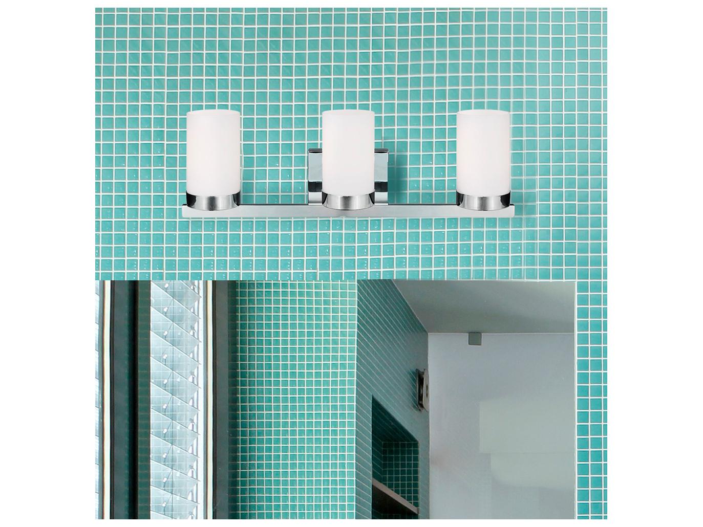 Canarm Milo 3 -light Chrome Vanity Light