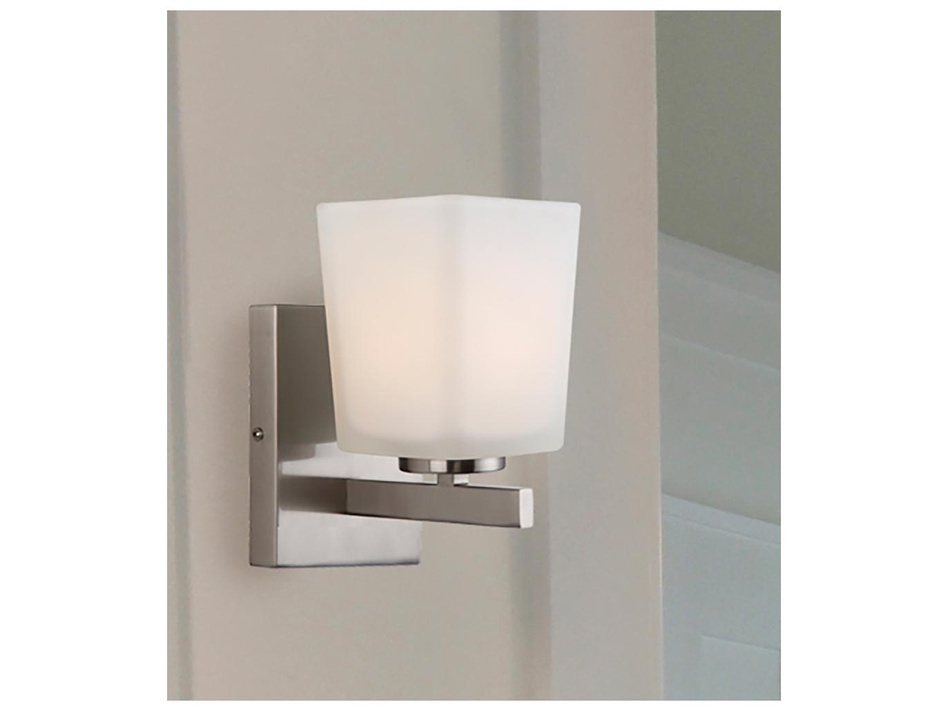 Canarm Hartley 1 -light Nickel Vanity Light