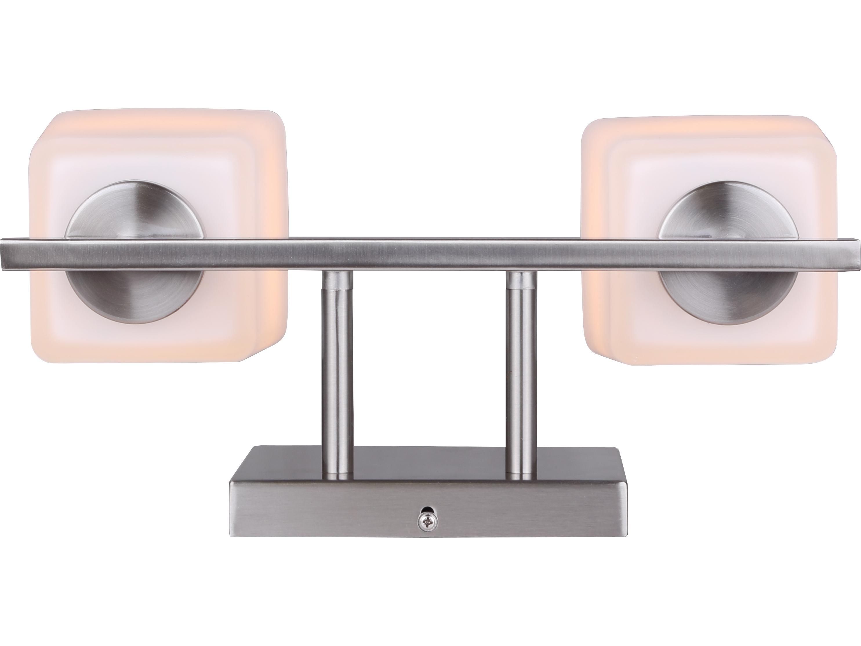 Canarm Hartley 2 -light Nickel Vanity Light