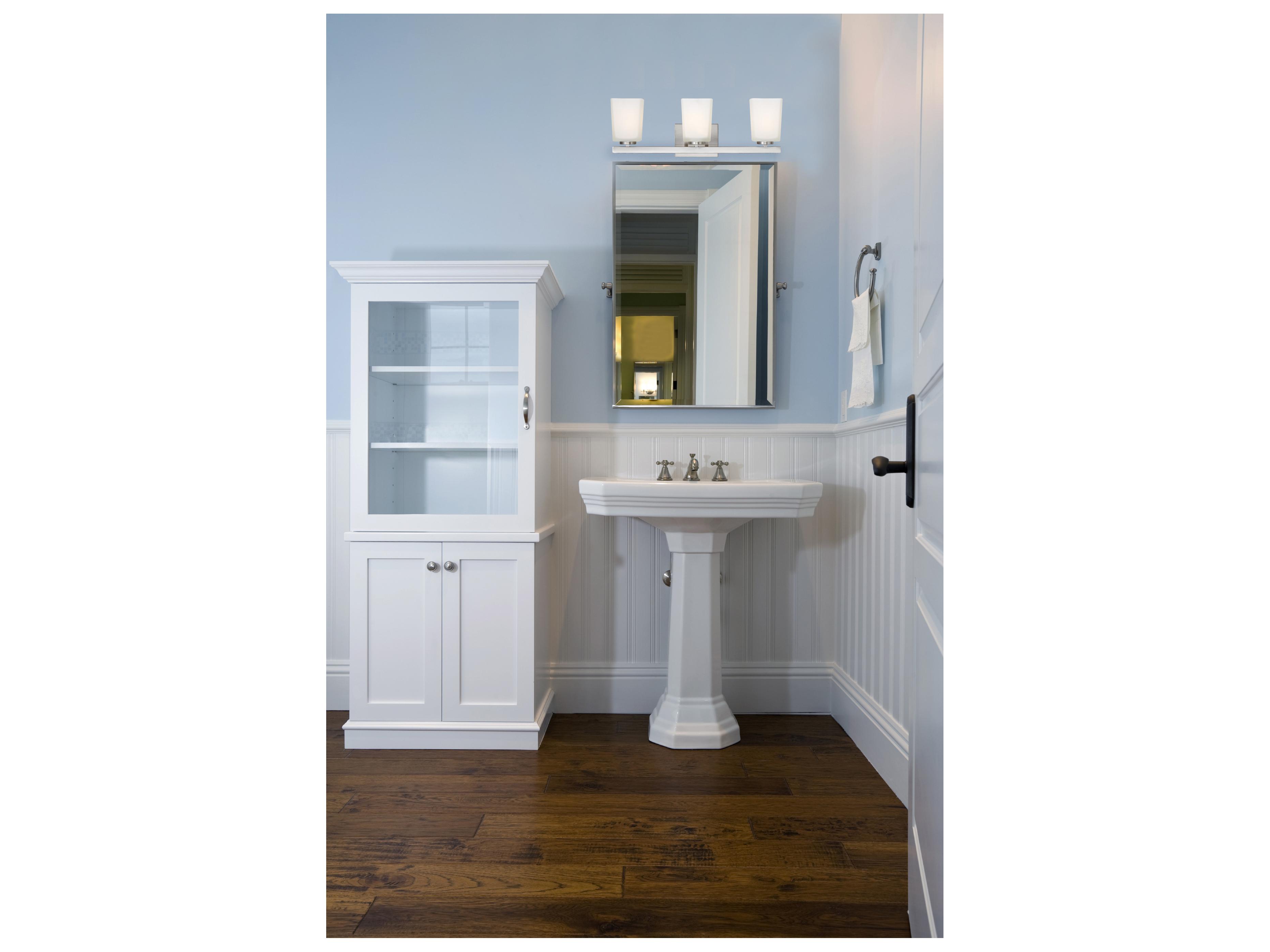 Canarm Hartley 3 -light Nickel Vanity Light