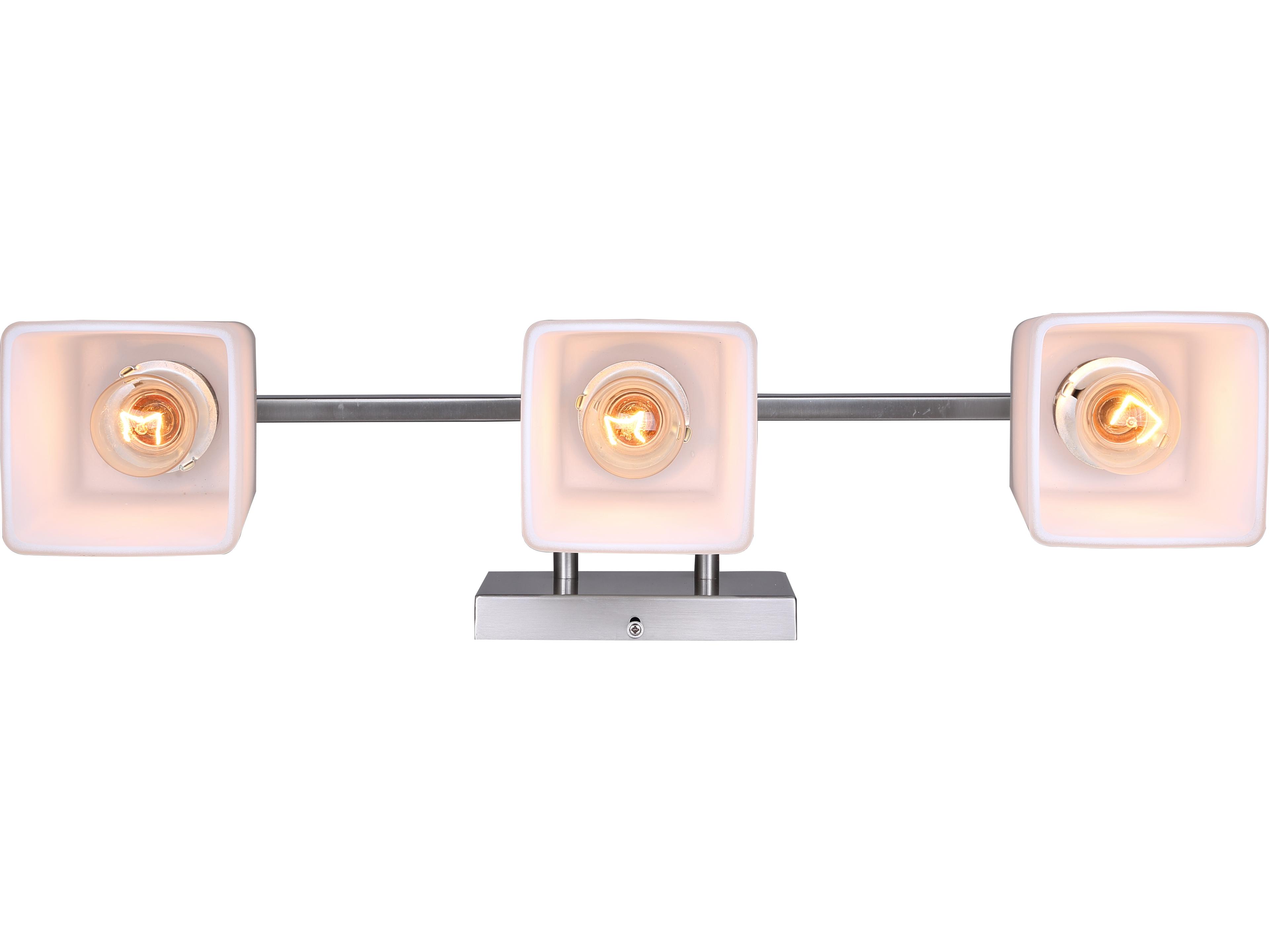 Canarm Hartley 3 -light Nickel Vanity Light