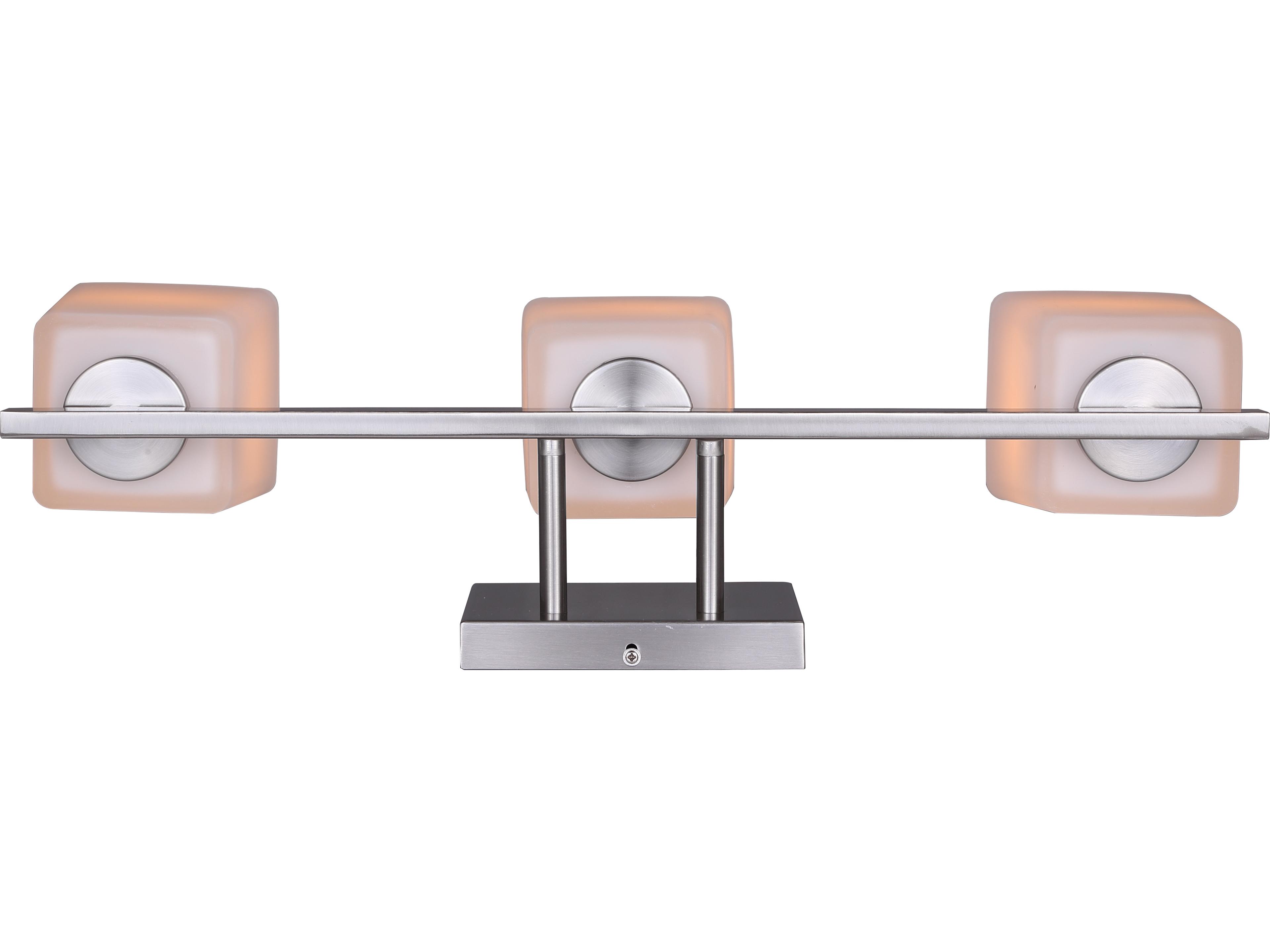 Canarm Hartley 3 -light Nickel Vanity Light