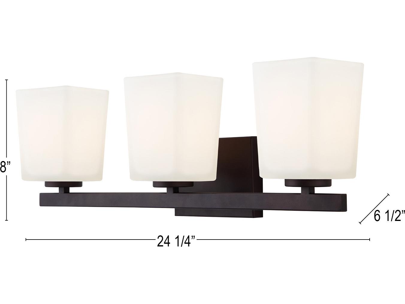 Canarm Hartley 3 -light Bronze Vanity Light