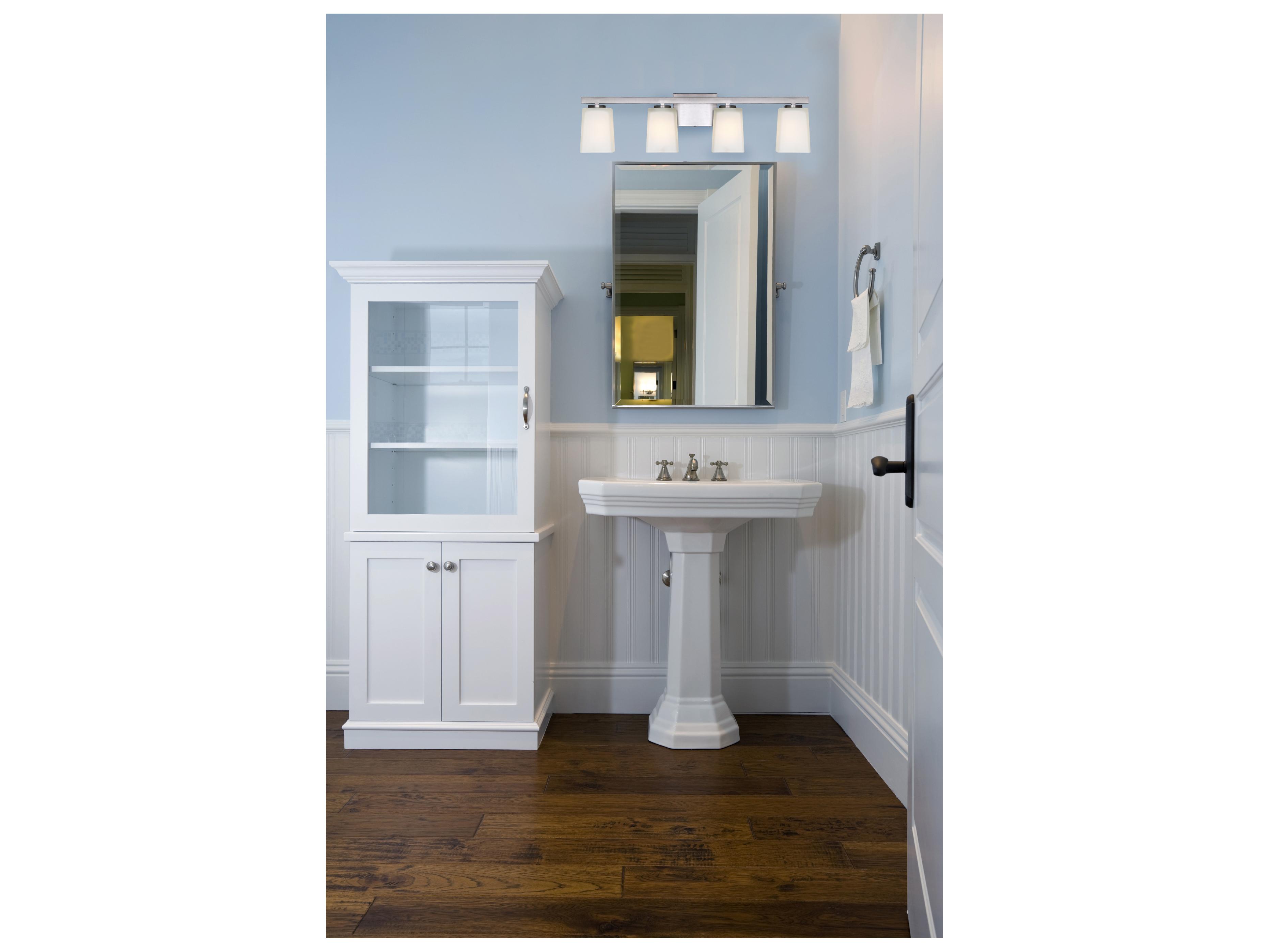 Canarm Hartley 4 -light Nickel Vanity Light