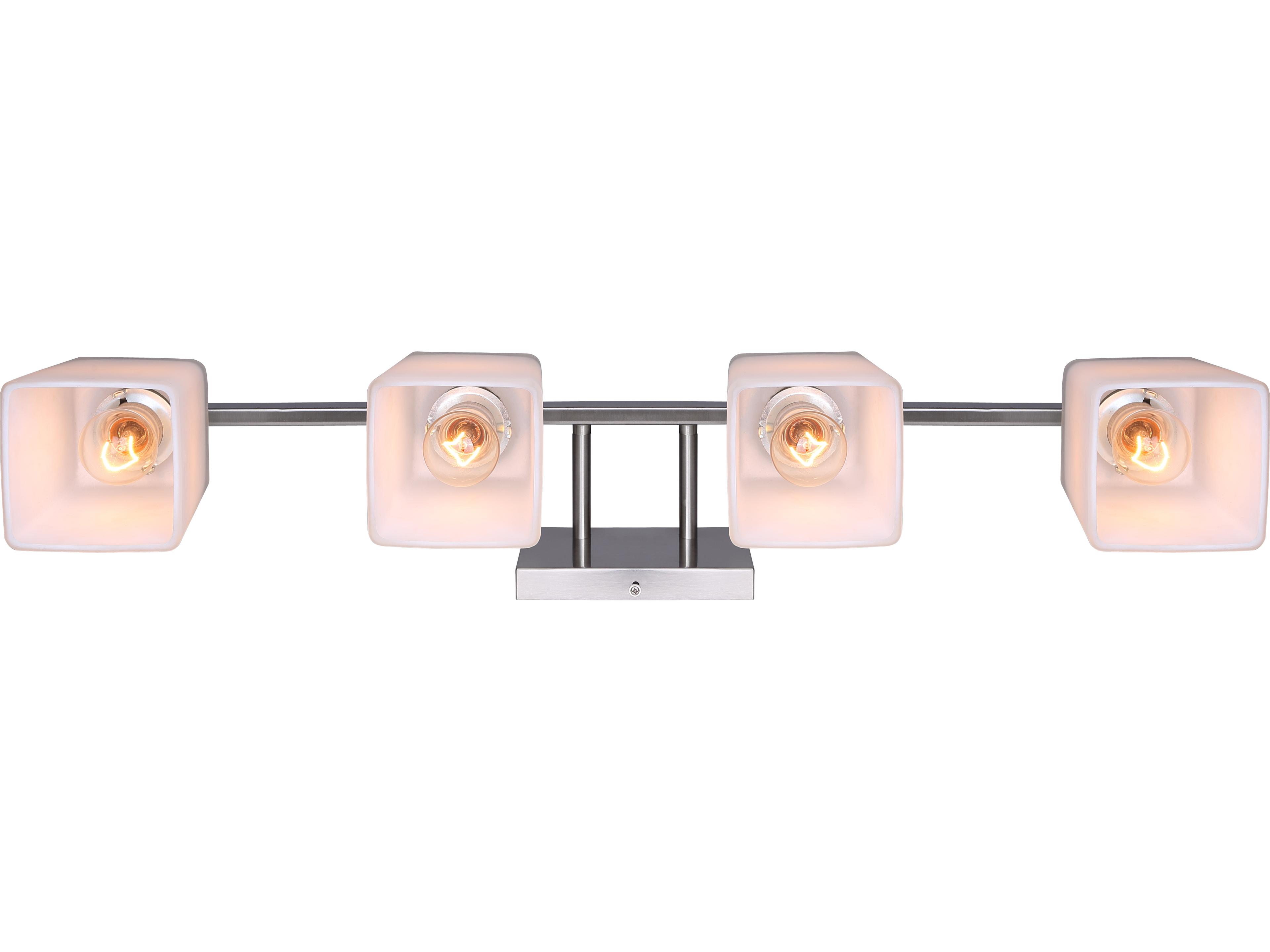 Canarm Hartley 4 -light Nickel Vanity Light