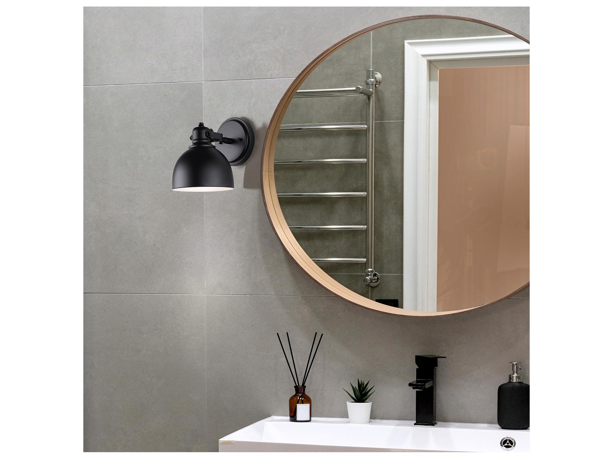 Canarm Polo 1 -light Black Wall Sconce