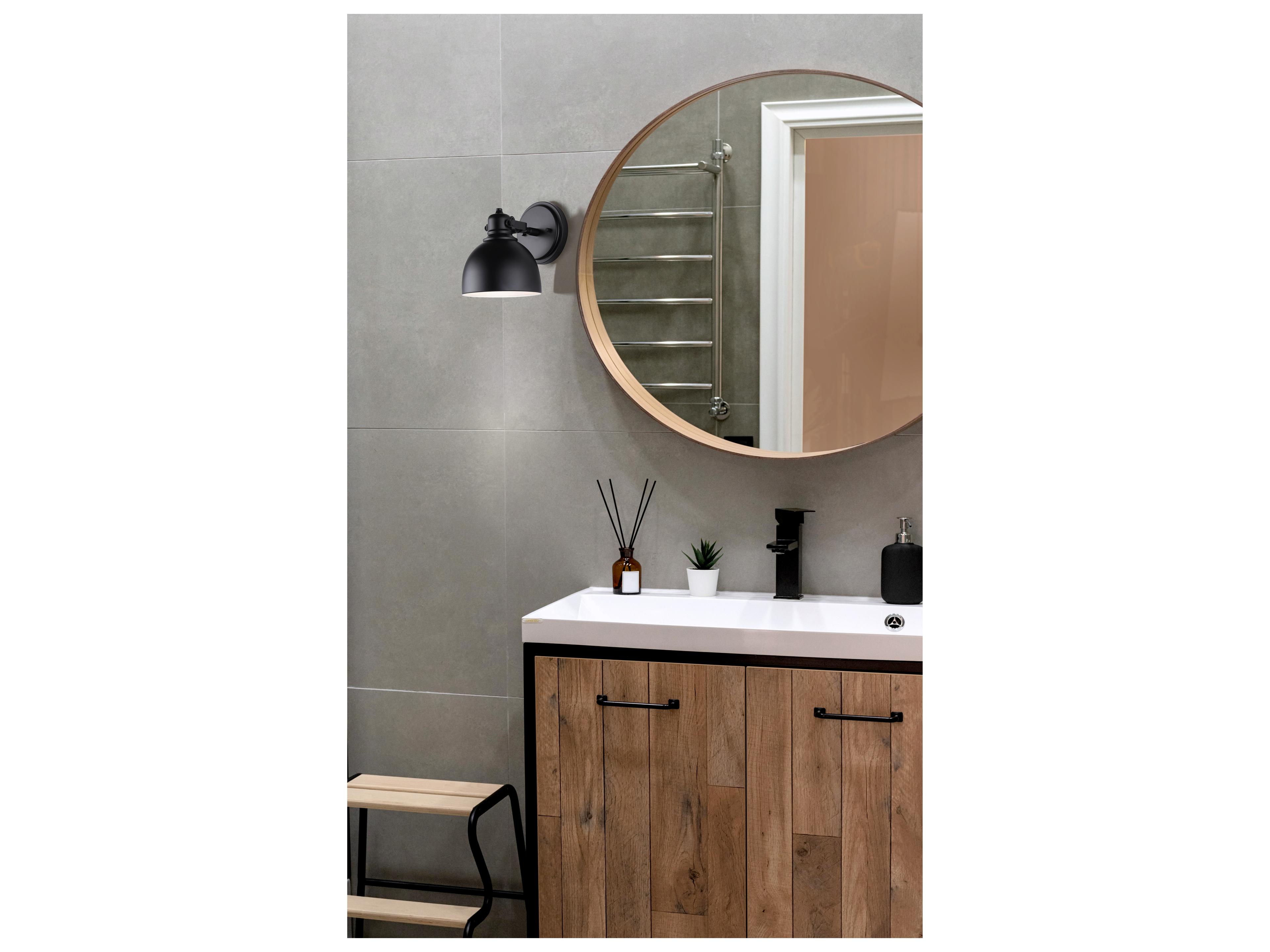 Canarm Polo 1 -light Black Wall Sconce