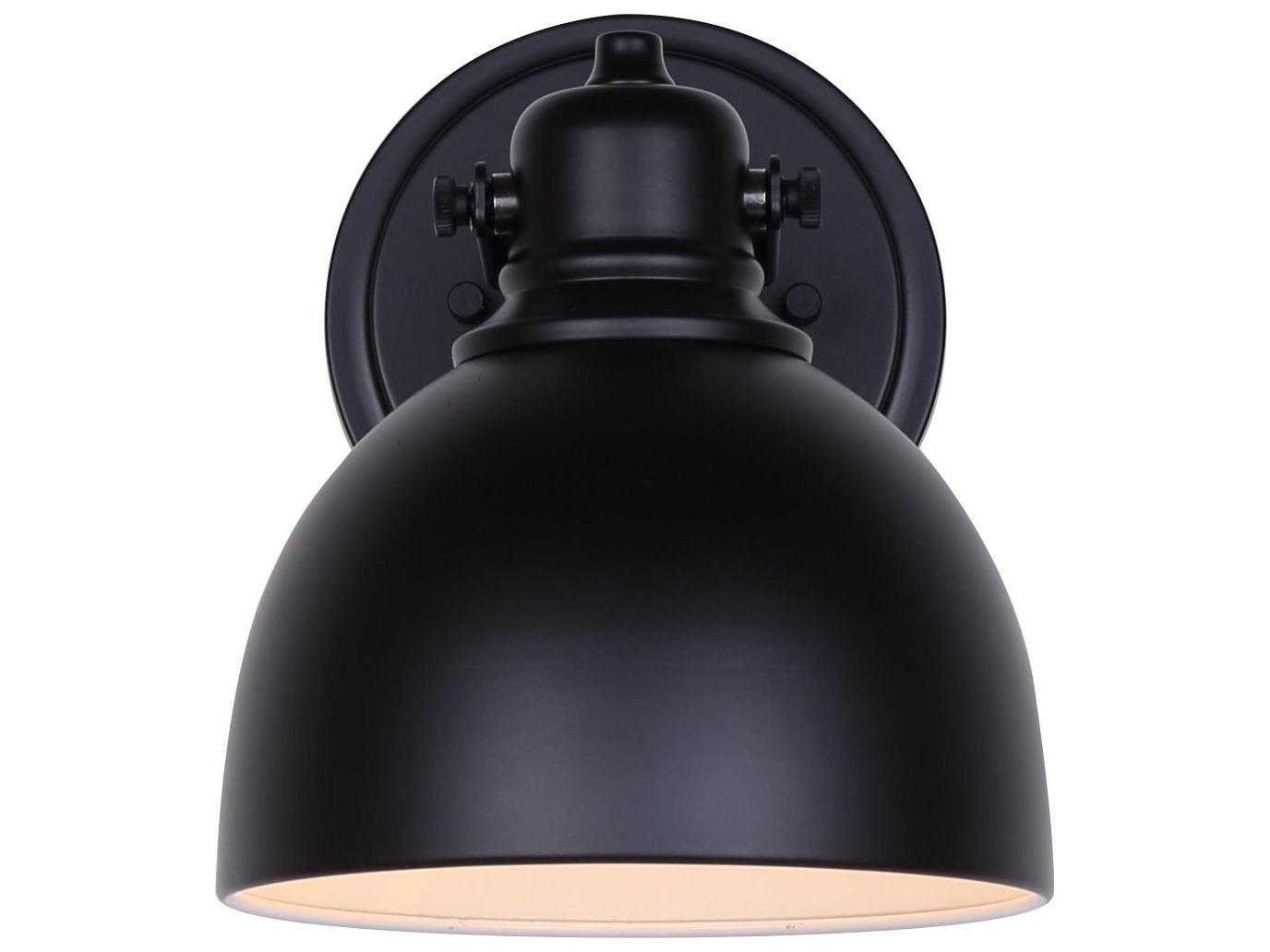 Canarm Polo 1 -light Black Wall Sconce