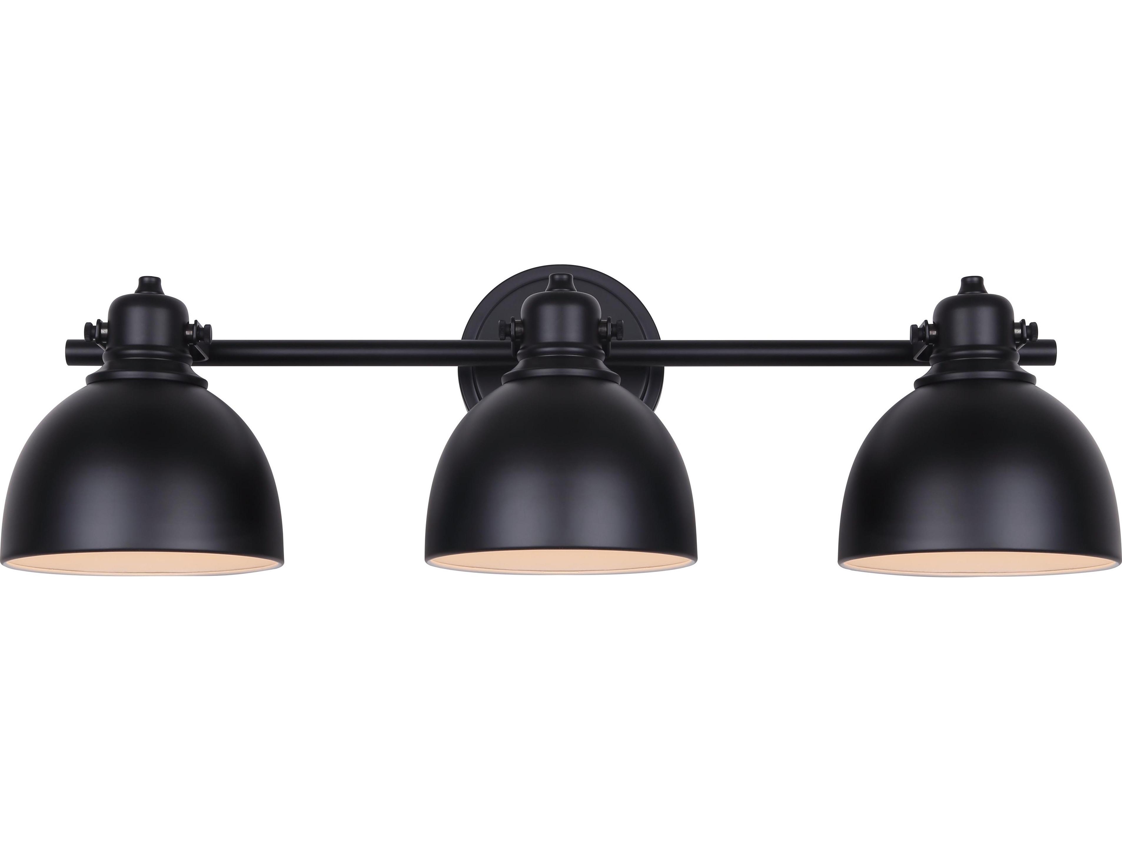 Canarm Polo 3 -light Black Vanity Light