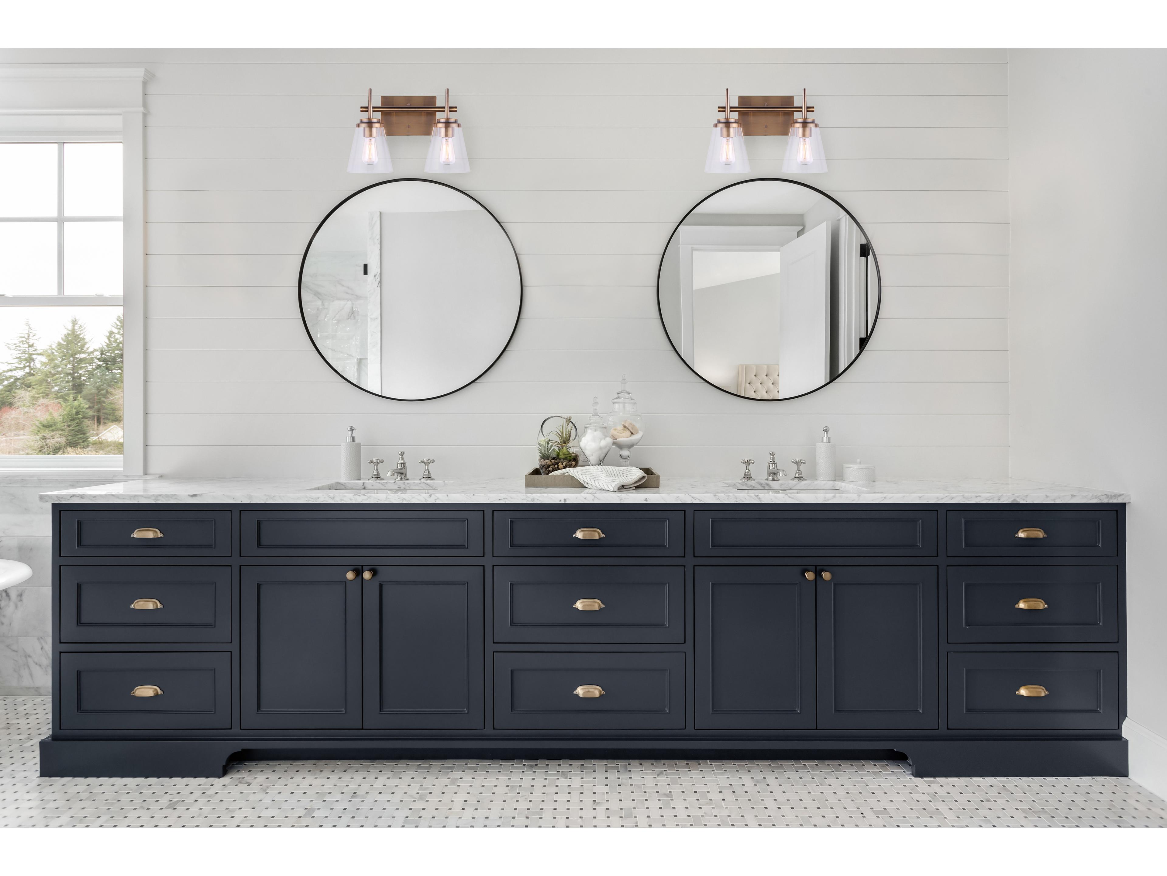 Canarm Perla 2 -light Gold Vanity Light