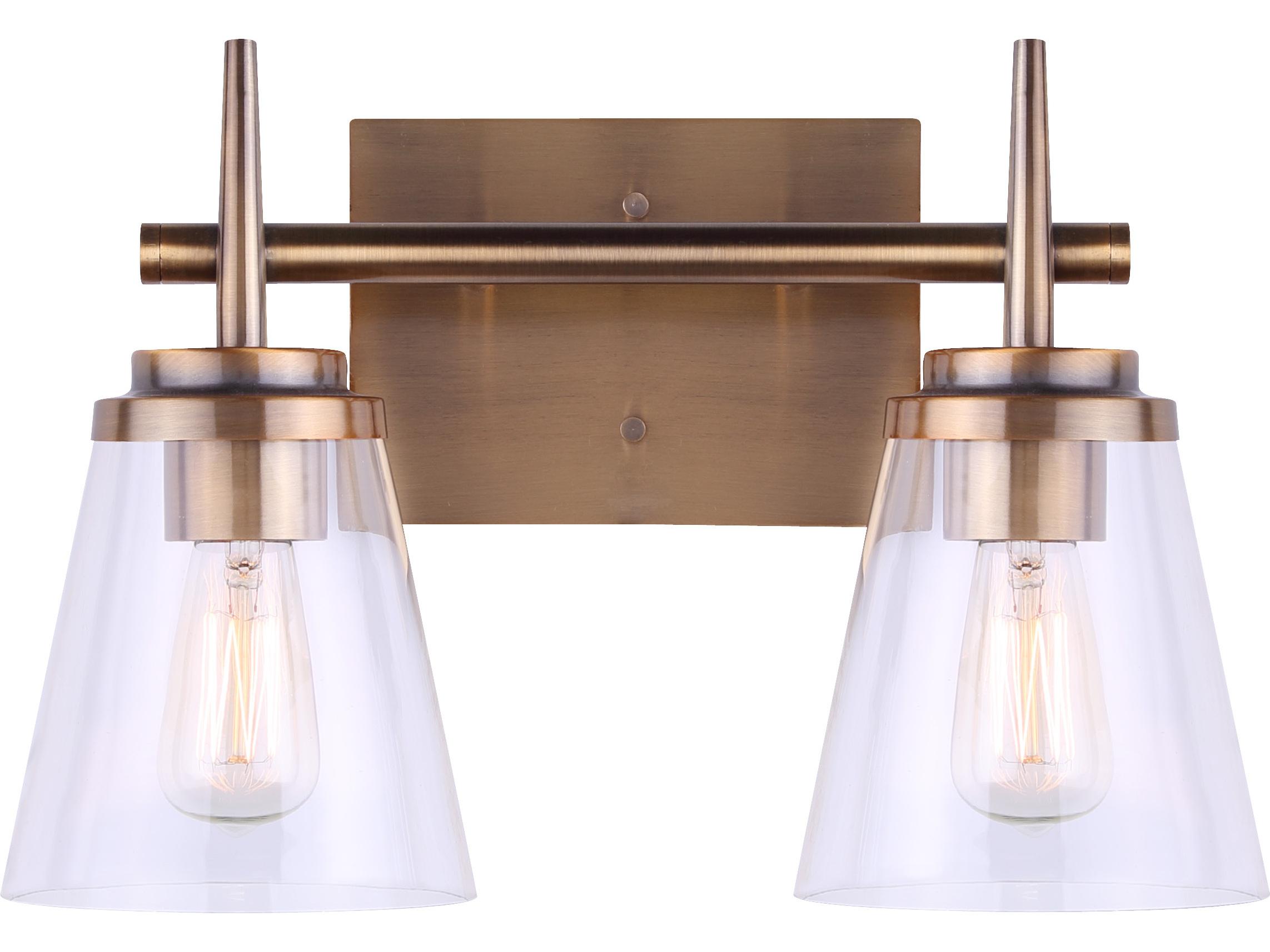 Canarm Perla 2 -light Gold Vanity Light