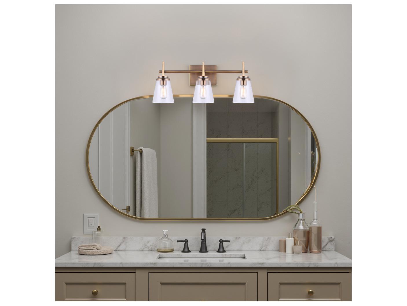 Canarm Perla 3 -light Gold Vanity Light